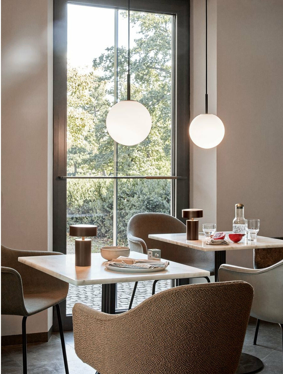 Audo Copenhagen Harbour Dining Dark Stained Oak, Burned Red