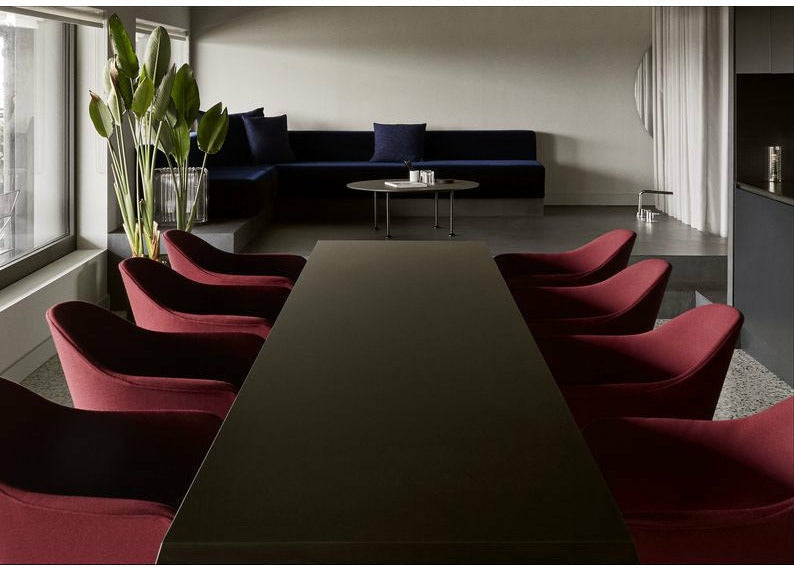 Audo Copenhagen Harbour Dining Dark Stained Oak, Burned Red