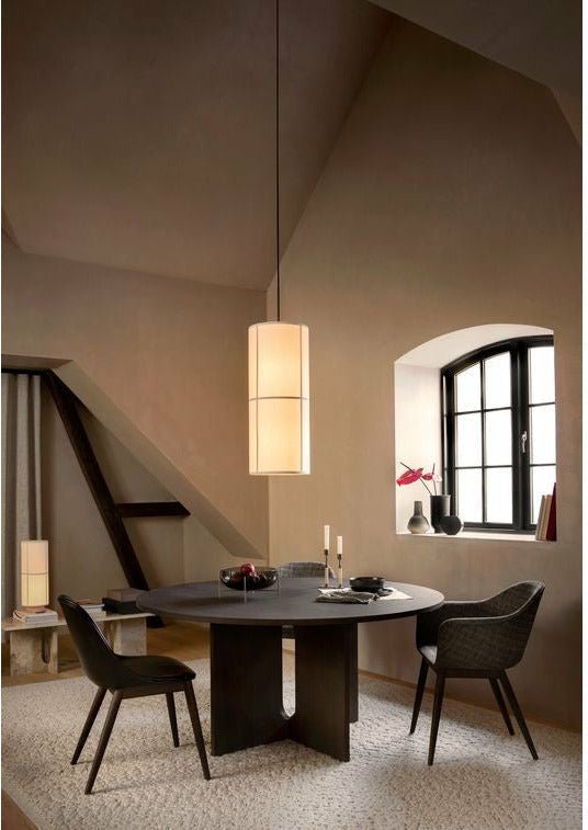 Audo Copenhagen Harbour Dining Dark Stained Oak, Burned Red