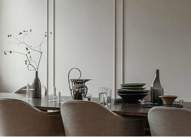 Audo Copenhagen Harbour Dining Dark Stained Oak, Burned Red