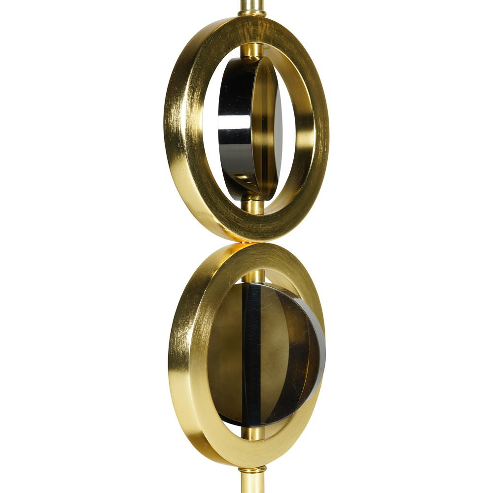 Autentiske modeller Art Deco Circle Lamp Circular Double, Gold