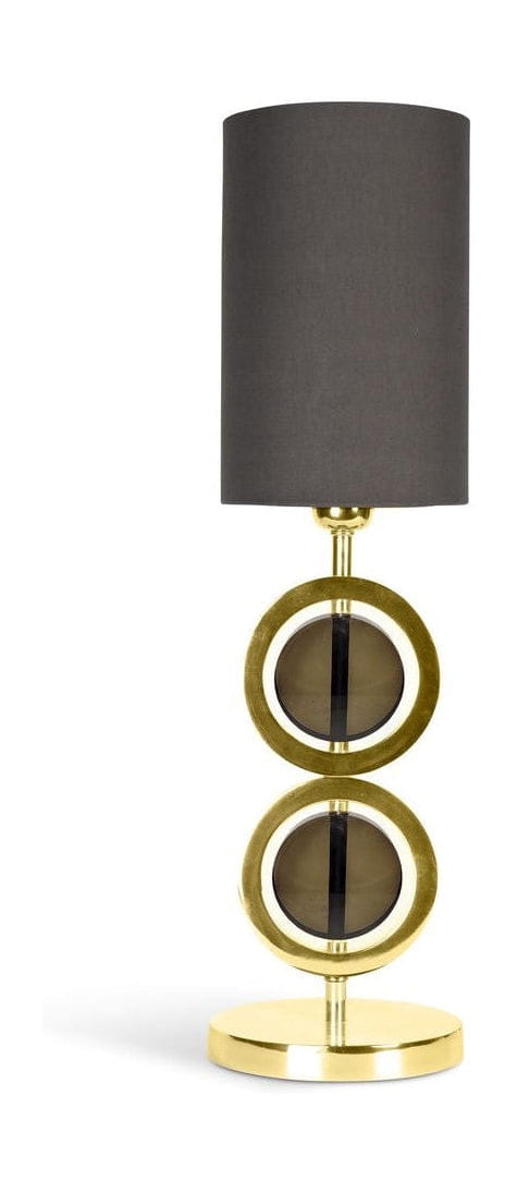 Modelos auténticos Art Deco Circle Lamp Circular Doble, Gold