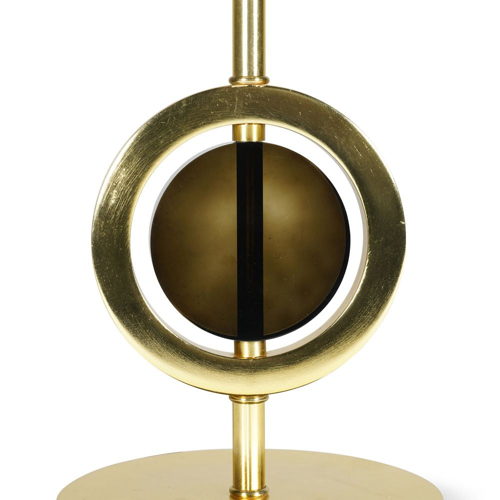 Authentische Modelle Art Deco Circle Lampe Rundschreiben Single, Gold