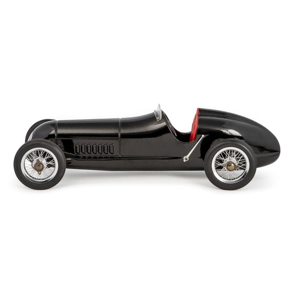 Authentic Models Silver Arrow Racing Car Model Black, Red Seat