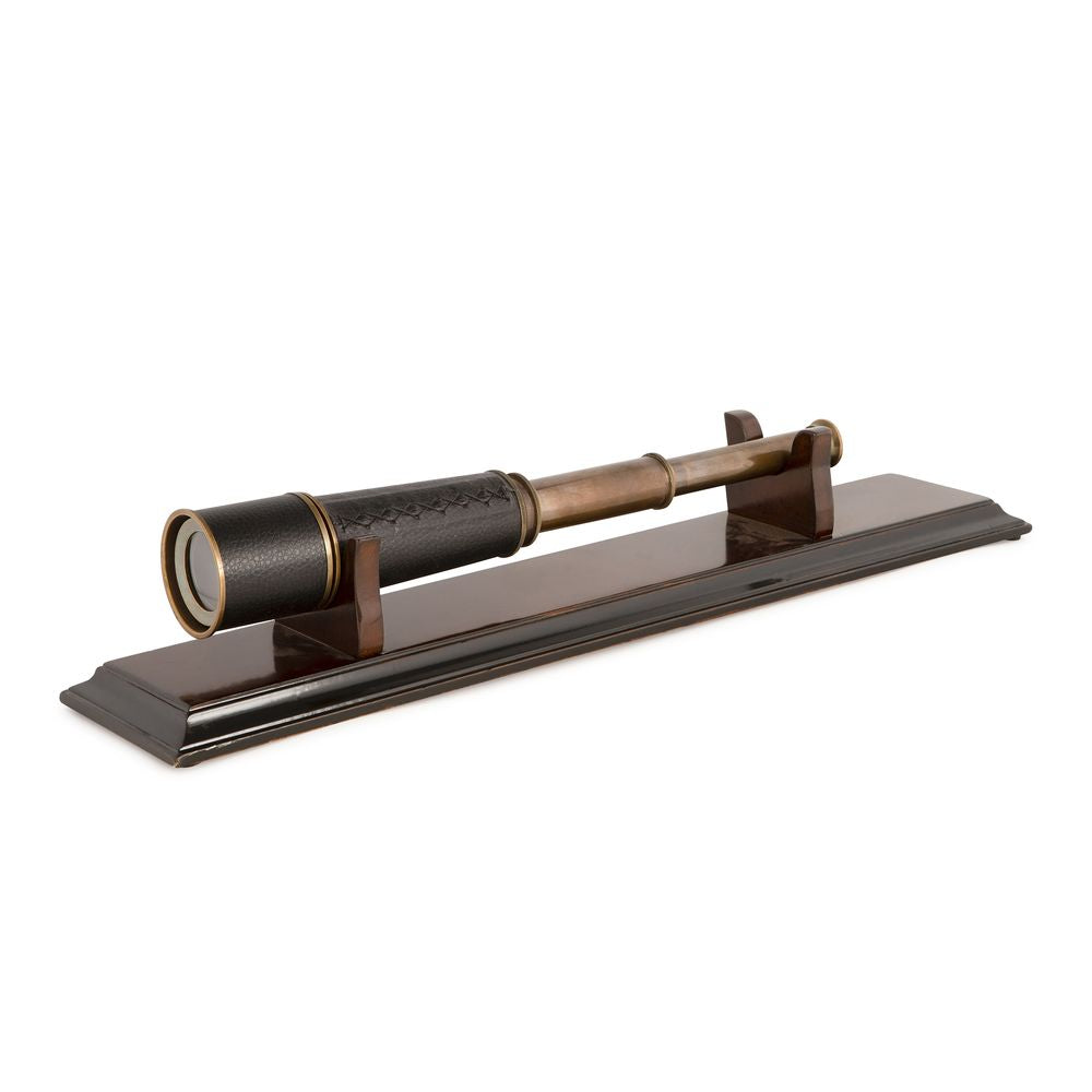 [product_category]-Authentic Models Spyglass Telescope With Leather Panel And Wooden Stand-Authentic Models-781934548799-KA023F-AUT-2