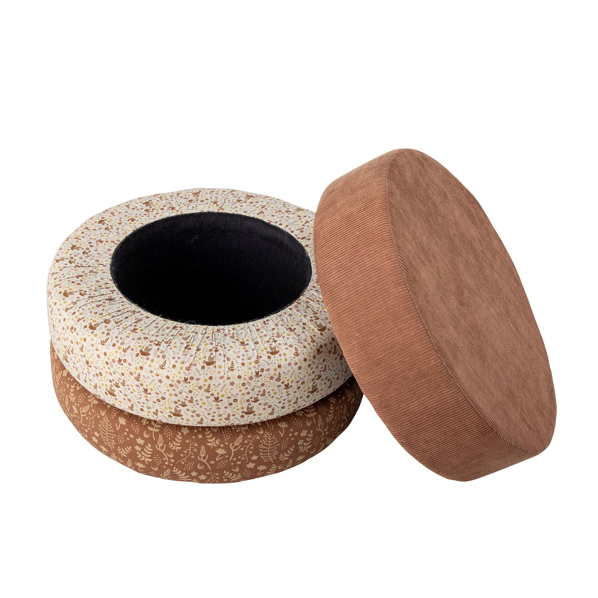 Bloomingville Mini Jo Pouf, Brown, bomuld