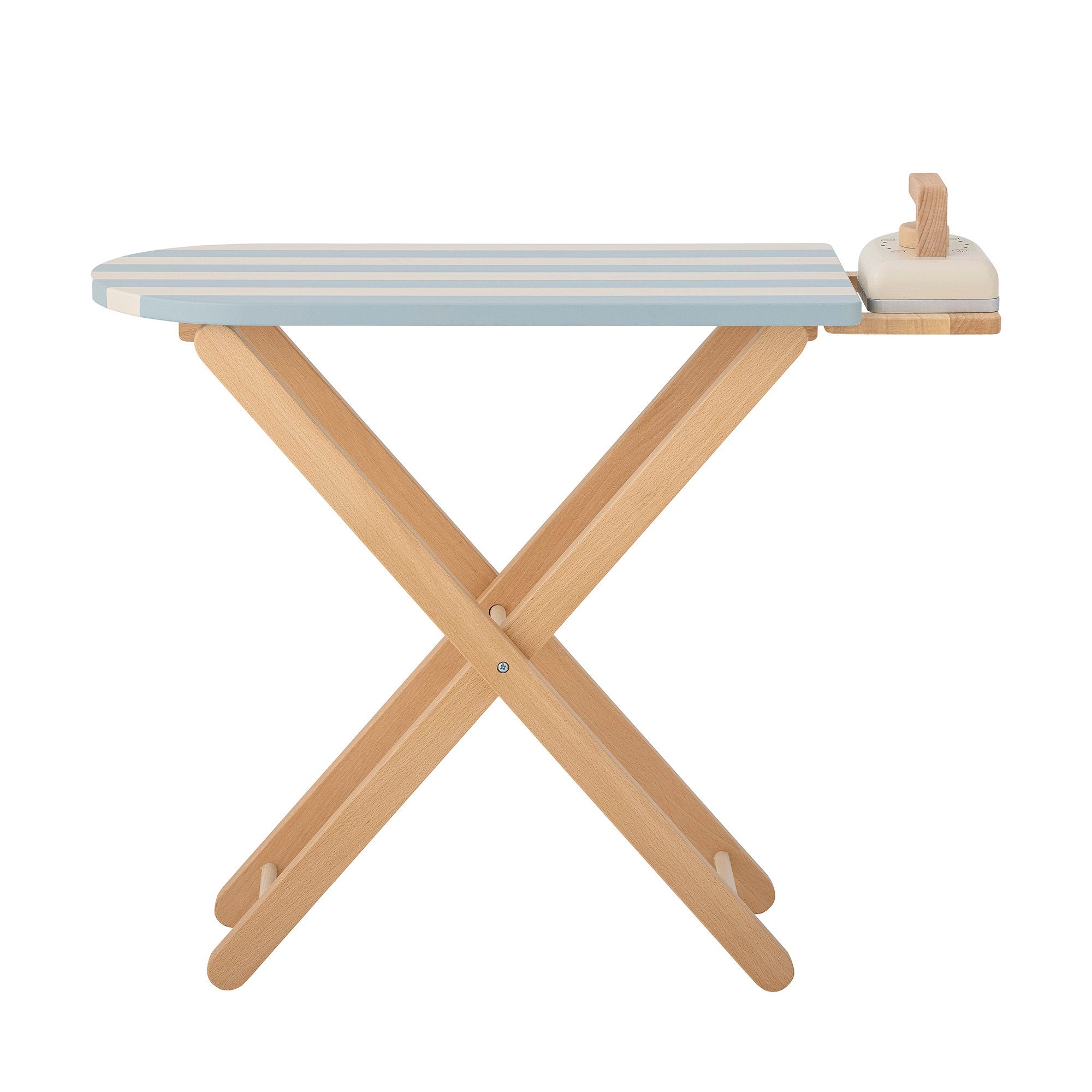 Bloomingville Mini Sande Toy Ironing Board & Iron, Blue, FSC® 100%, Pine