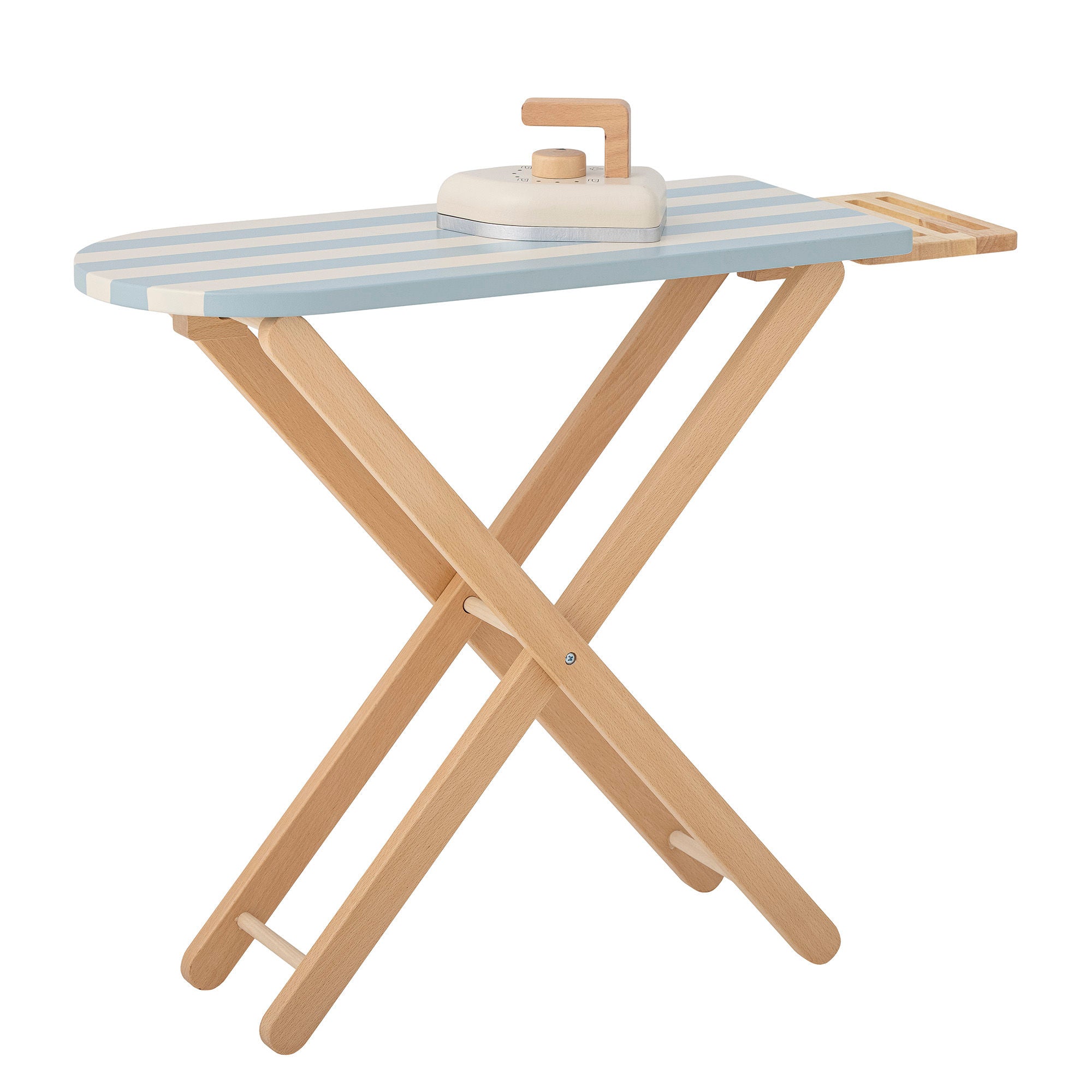 Bloomingville Mini Sande Toy Ironing Board & Iron, Bleu, FSC® 100%, pin