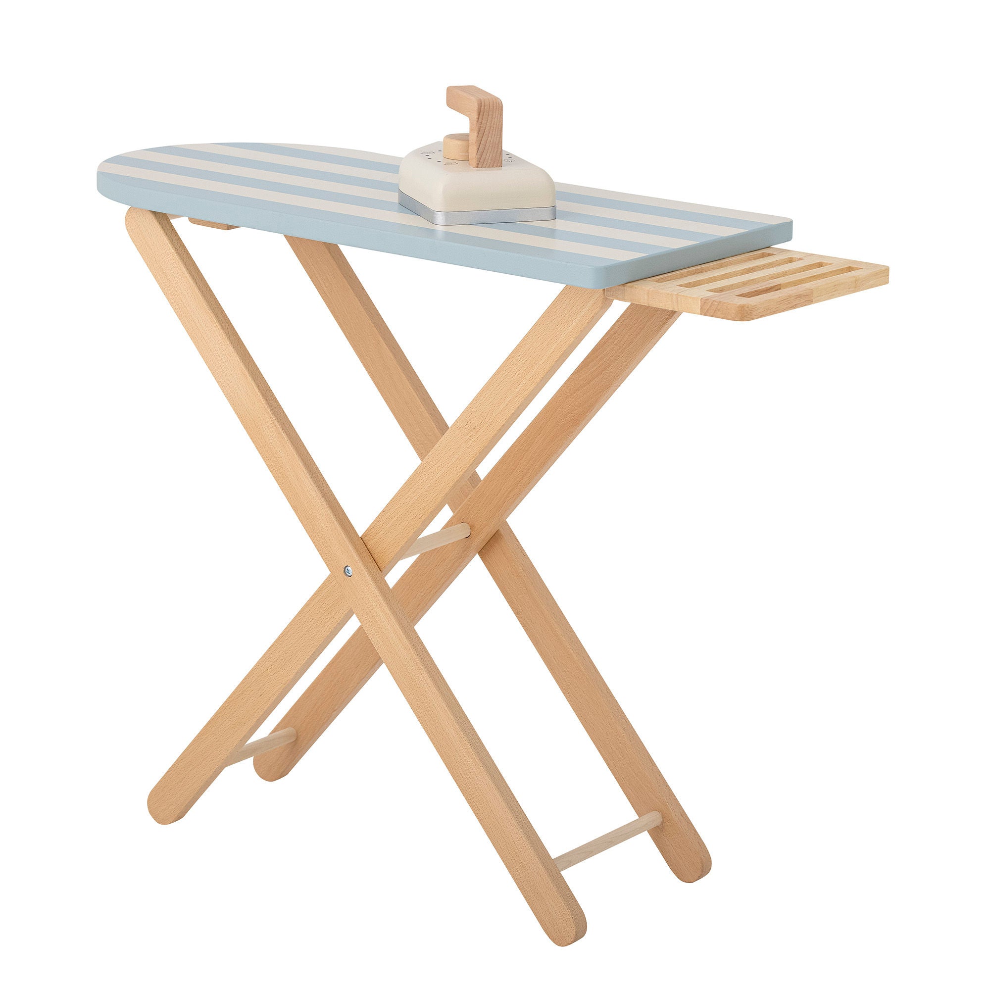 Bloomingville Mini Sande Toy Ironing Board & Iron, Blue, FSC® 100%, Pine