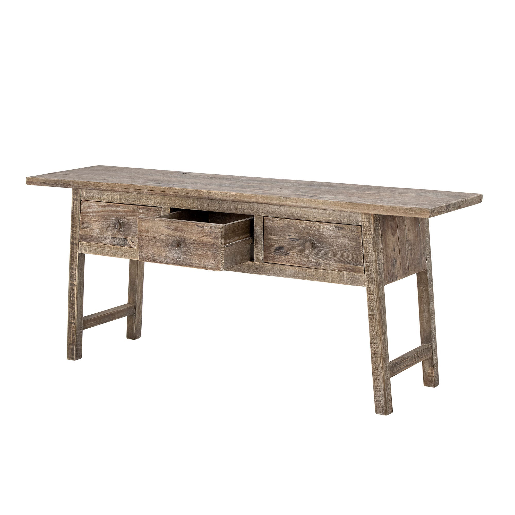 Table de consola de Camden Collection, naturaleza, madera de pino recuperada