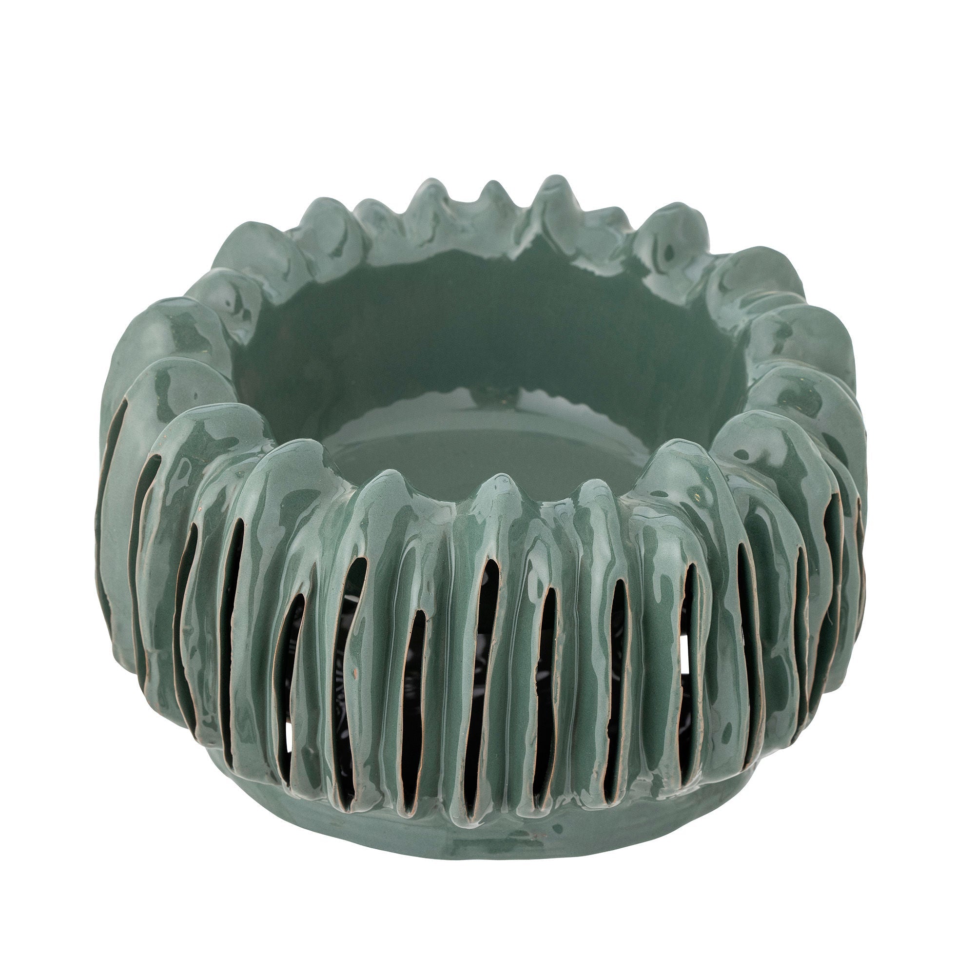 Creative Collection Mavel Flower Pot, Green, Steneware