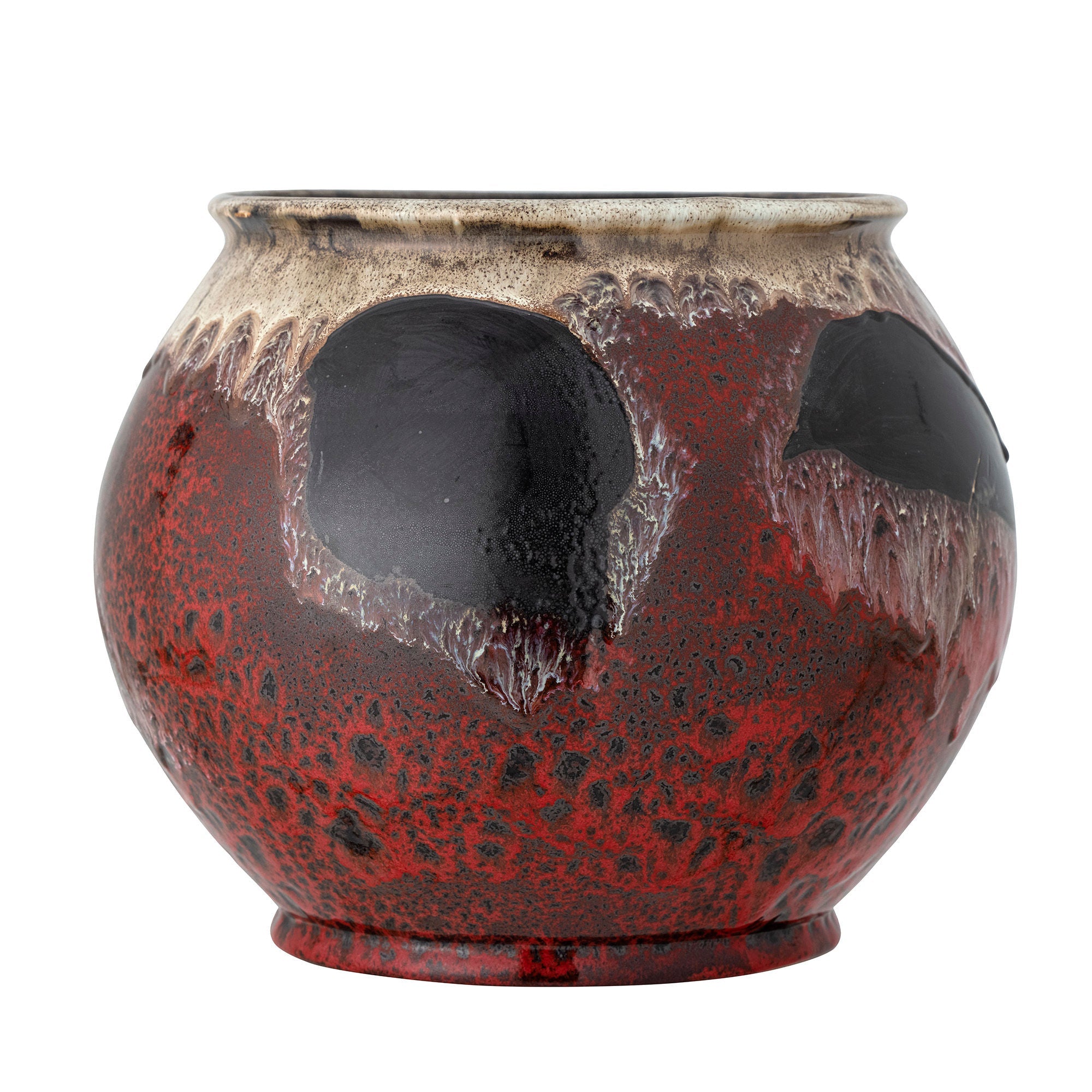 Bloomingville Souha Flowerpot, rojo, gres