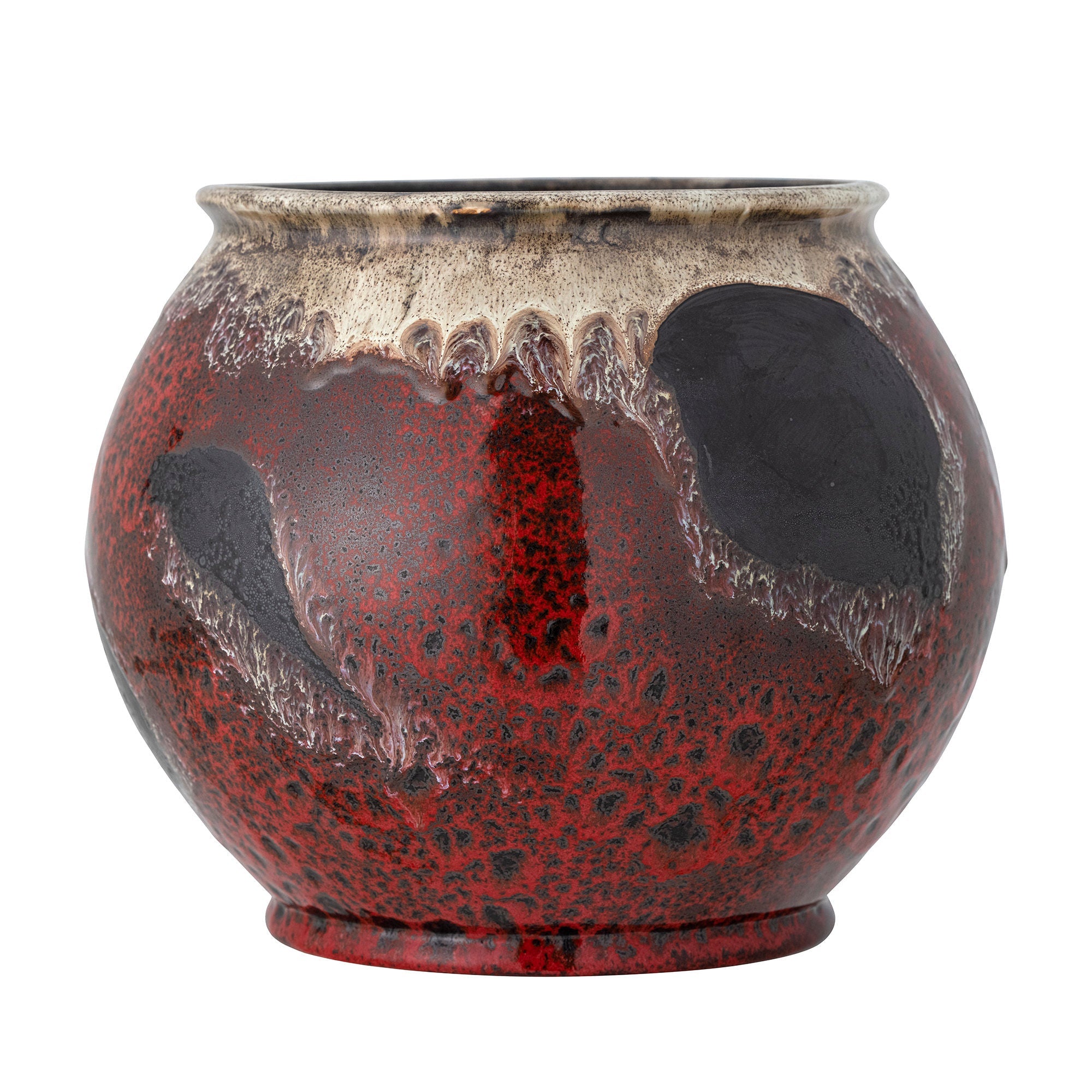 Bloomingville Souha Flowerpot, rojo, gres