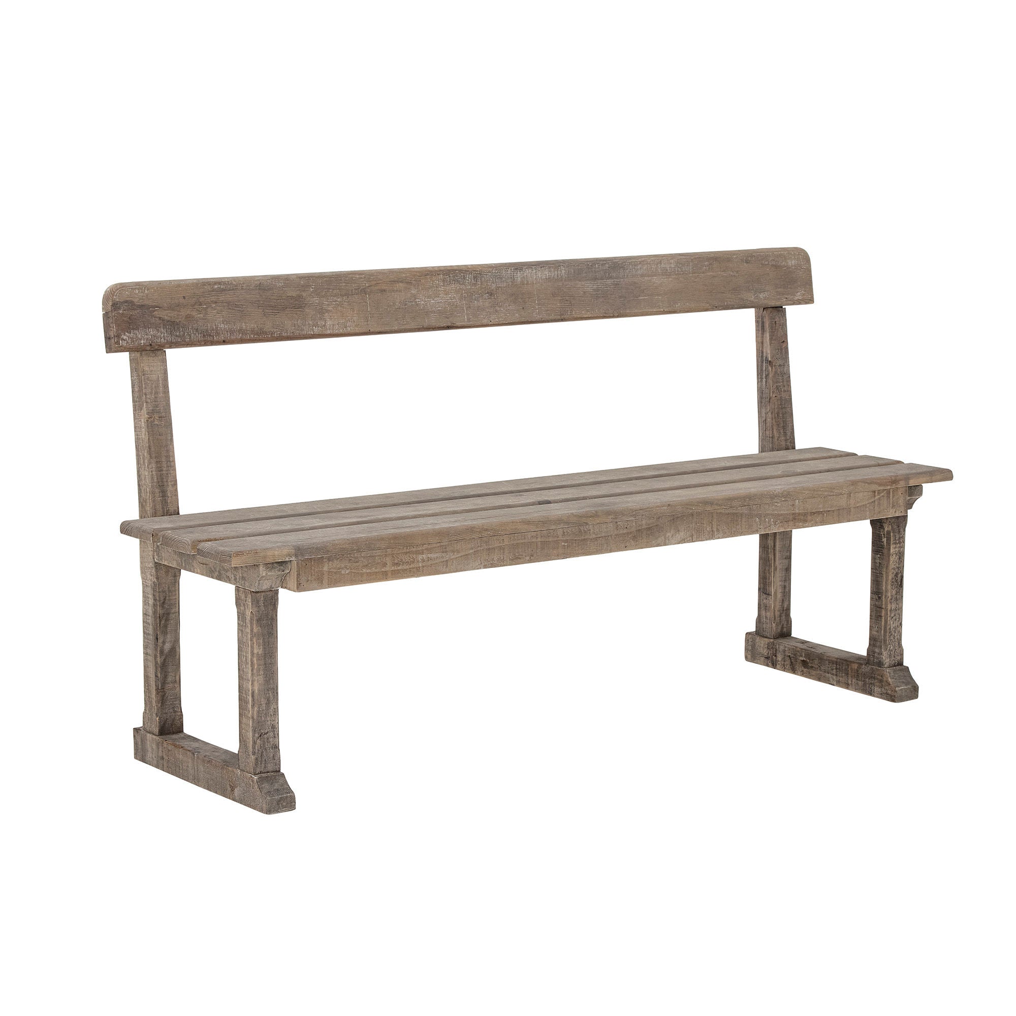 Creatieve collectie Portland Bench, Nature, Reclaimed Pine Wood