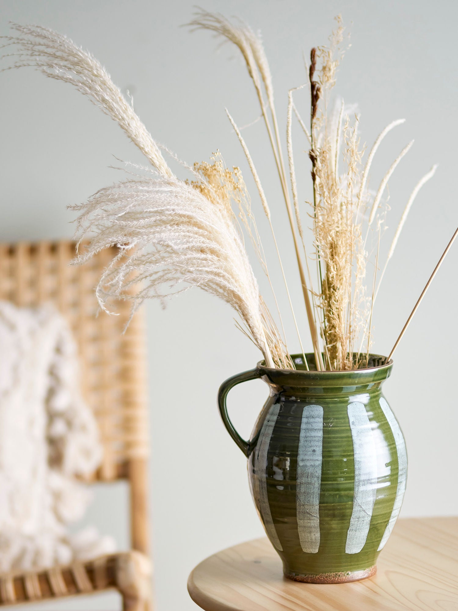 Bloomingville Frigg Vase, grøn, stentøj