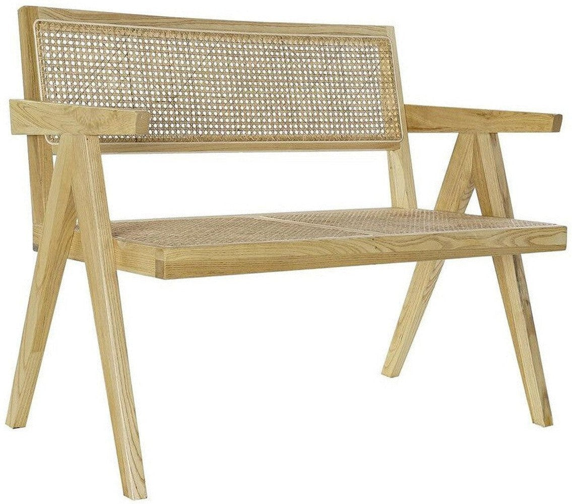 [product_category]-Bench with backrest DKD Home Decor Natural Vintage 105,5 x 62 x 83 cm-Bigbuy-S3033079-1
