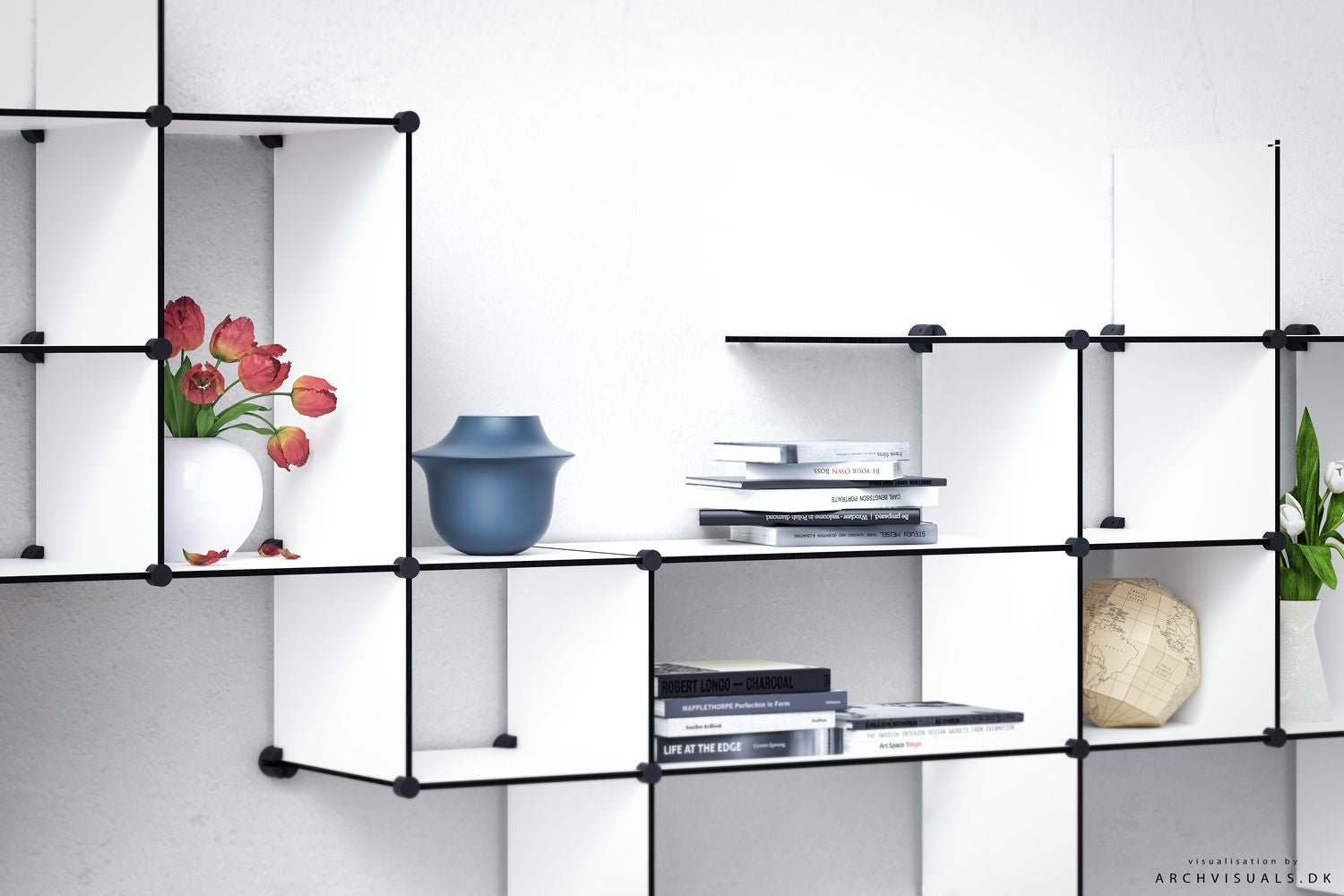 [product_category]-Bent Hansen Up The Wall Shelf System, White-Bent Hansen-5715457458162-3700WU-BEN-7