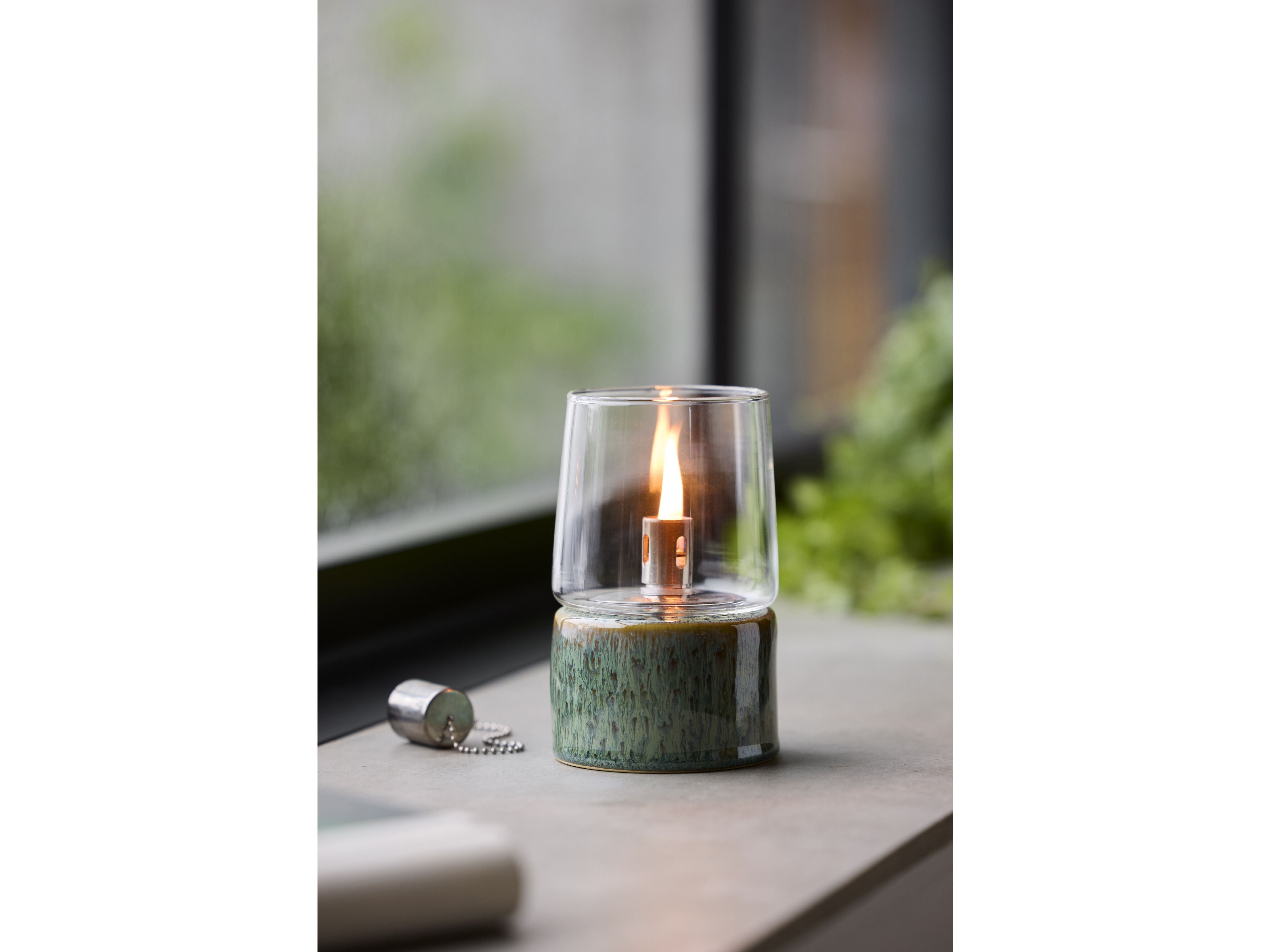 [product_category]-Bitz Gastro Oil Lamp øx H 8,5x14 Cm, Green-Bitz-5722000326601-32660-BIT-3