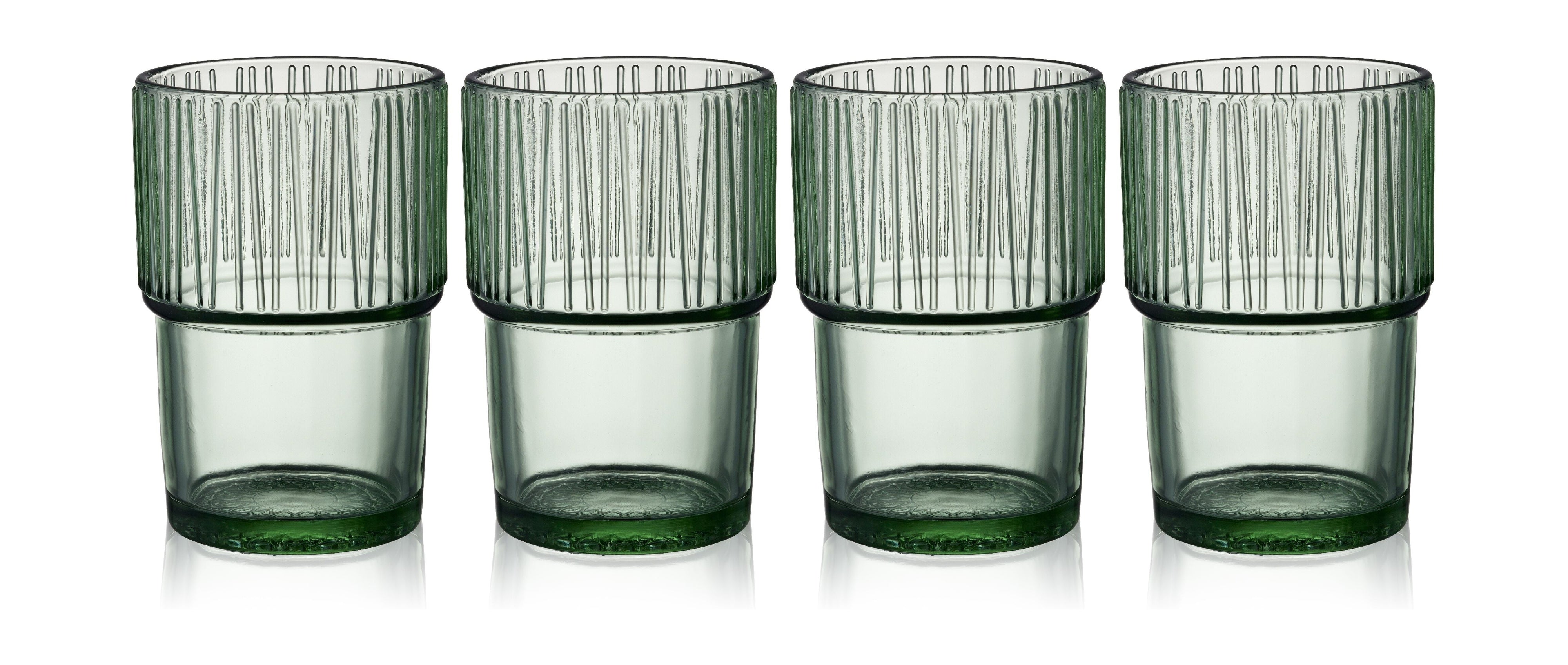 [product_category]-Bitz Kusintha Café Glass 12,5 Cm 38 Cl 4 Pcs, Green-Bitz-5722000306764-30676-BIT-1