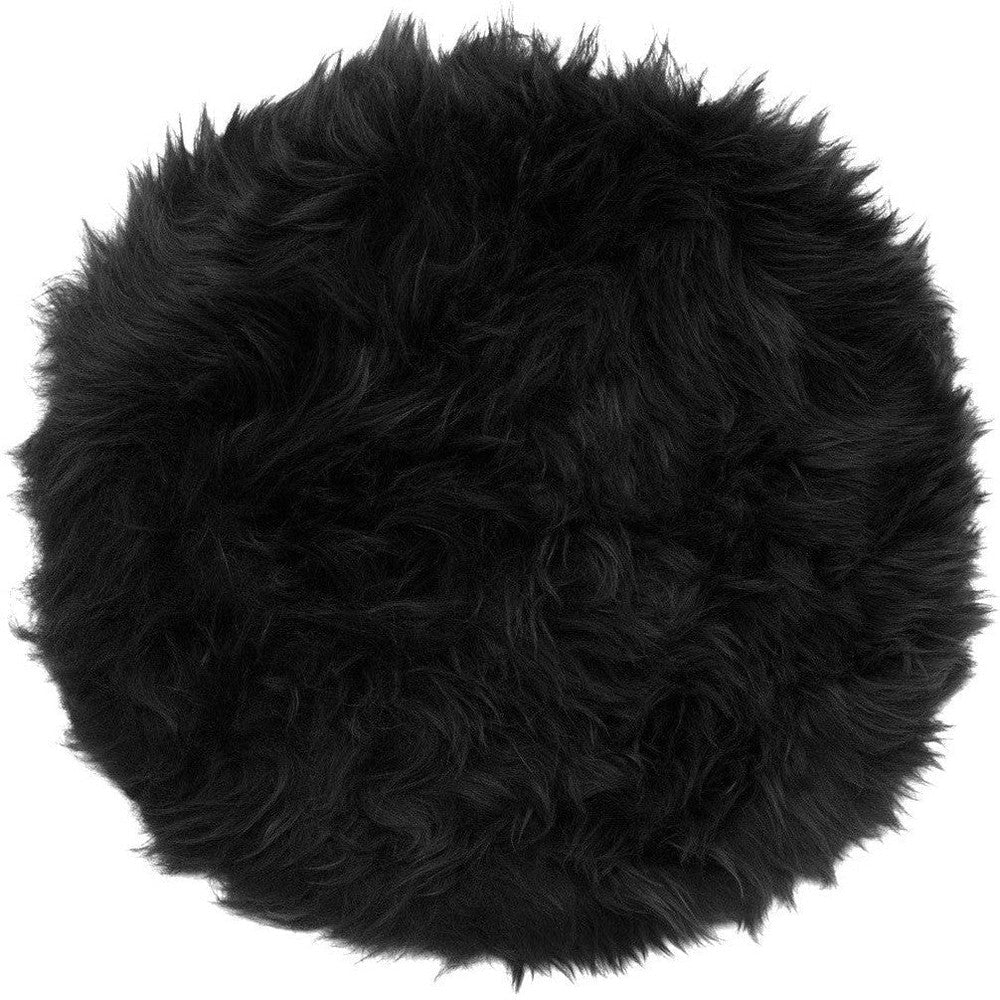 [product_category]-Black genuine sheepskin chair pad | Round-Purple Bellerophon-black-round-1