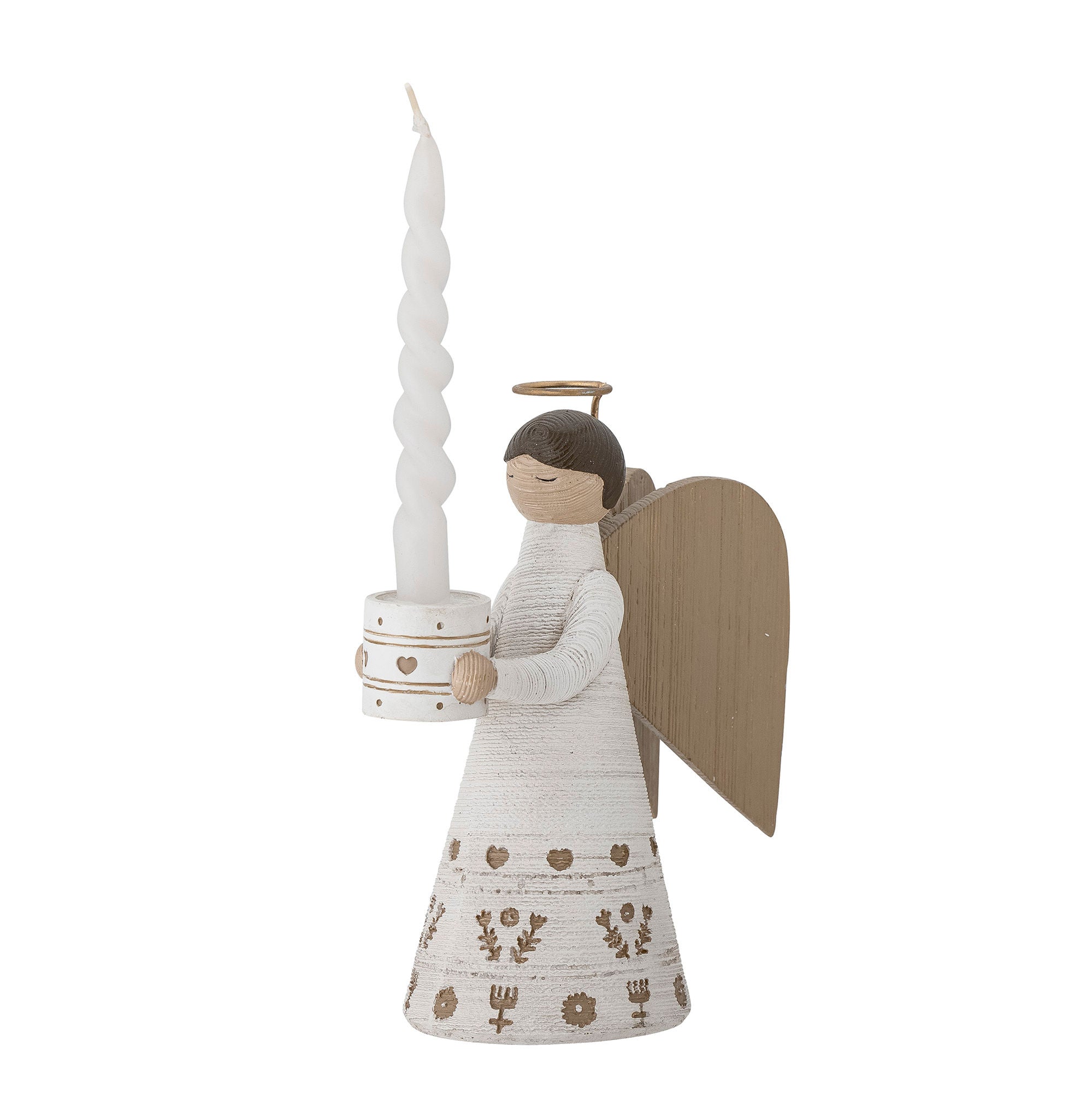 [product_category]-Bloomingville Abba Candle Holder, White, Polyresin-Bloomingville-5711173291403-82054045-BLO-3