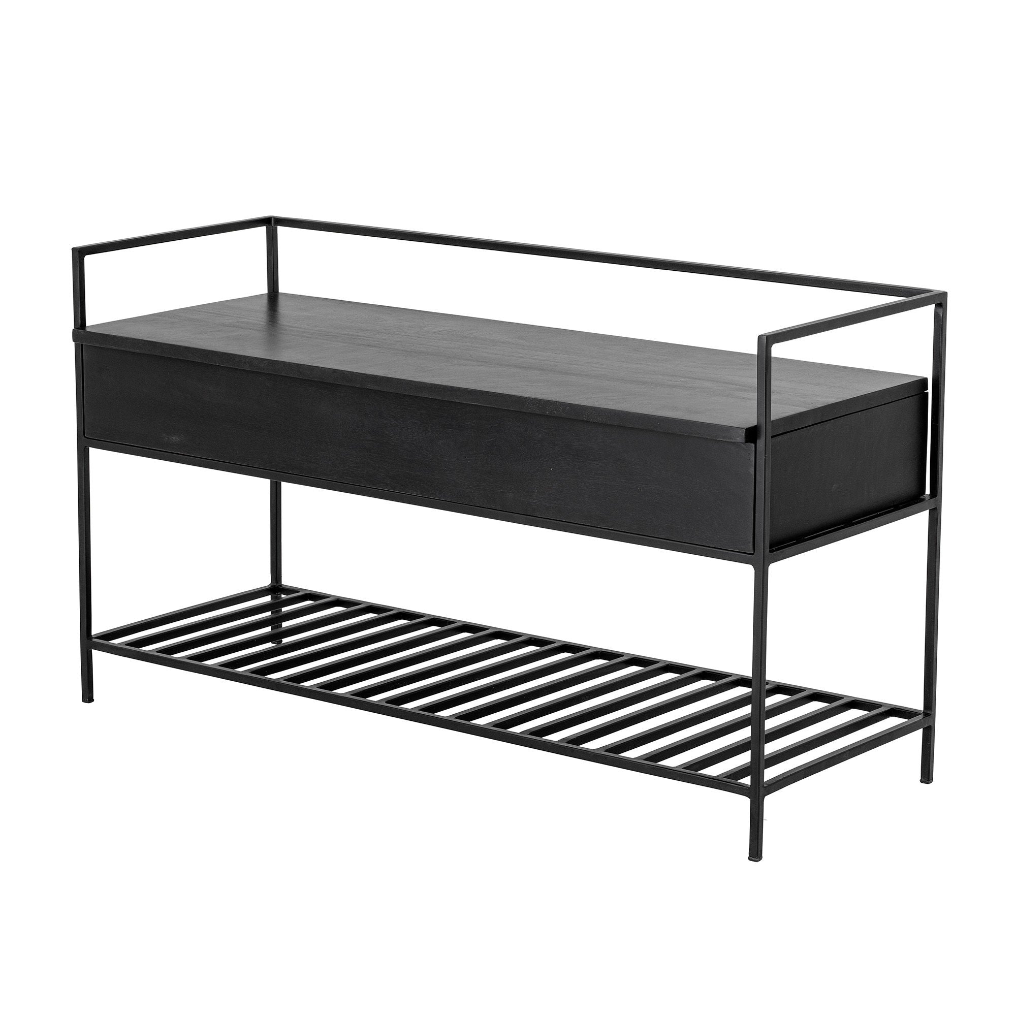 [product_category]-Bloomingville Abelone Bench, Black, Mango-Bloomingville-5711173256983-82049475-BLO-2