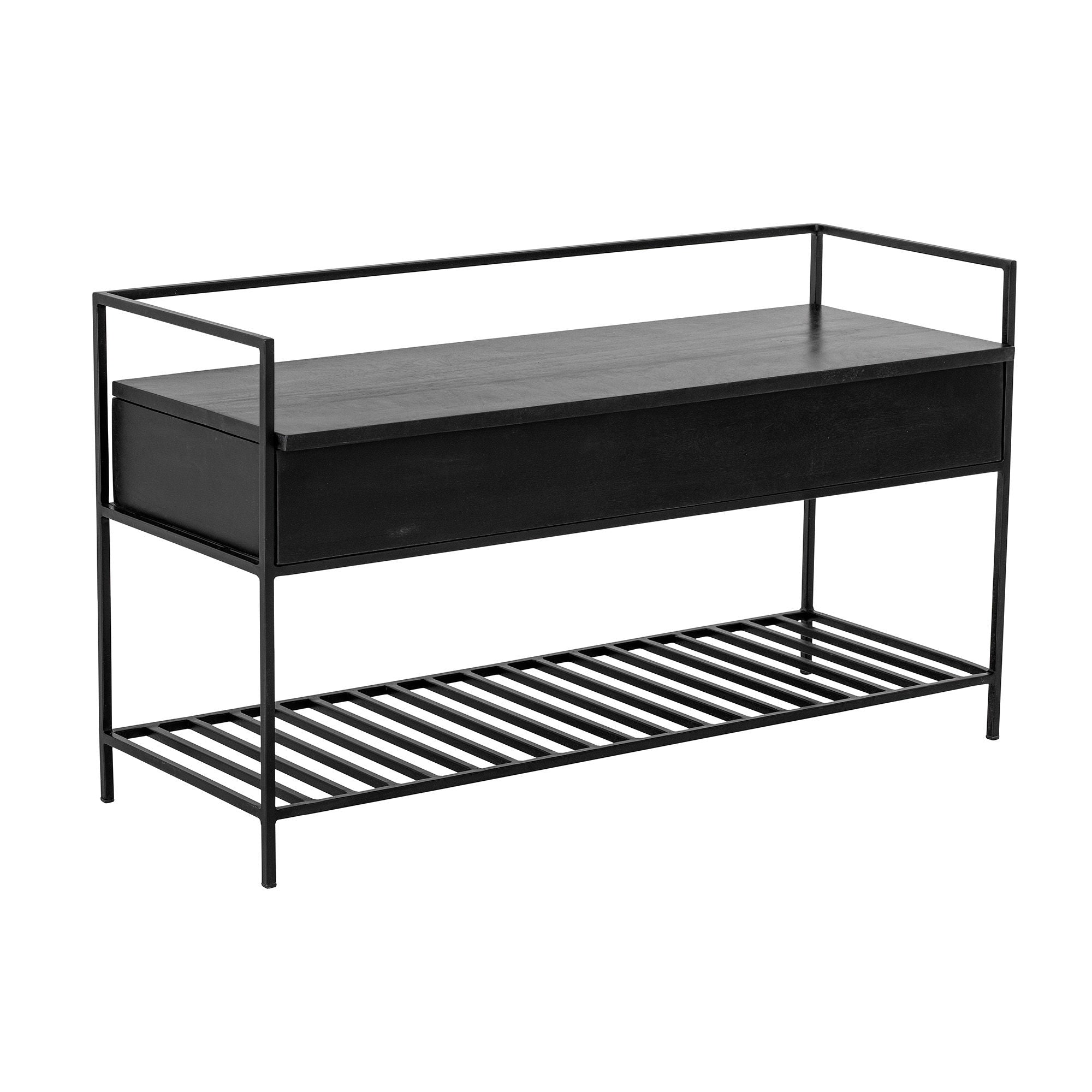 [product_category]-Bloomingville Abelone Bench, Black, Mango-Bloomingville-5711173256983-82049475-BLO-3