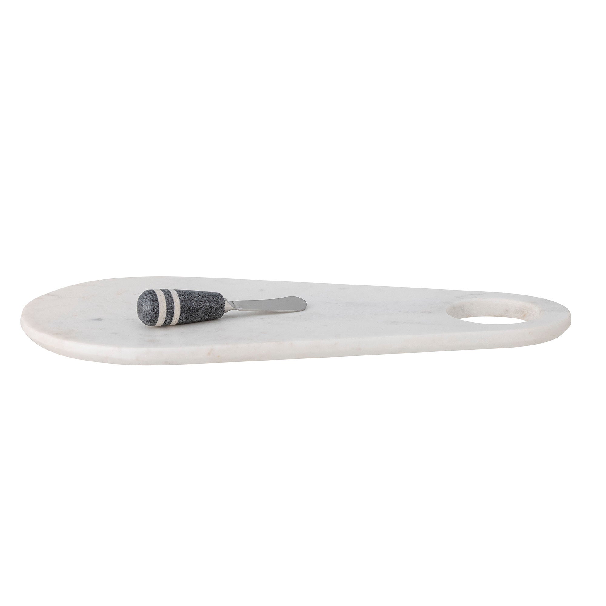 [product_category]-Bloomingville Abrielle Serving Board w/Knife, White, Marble-Bloomingville-5711173300143-82059645-BLO-2