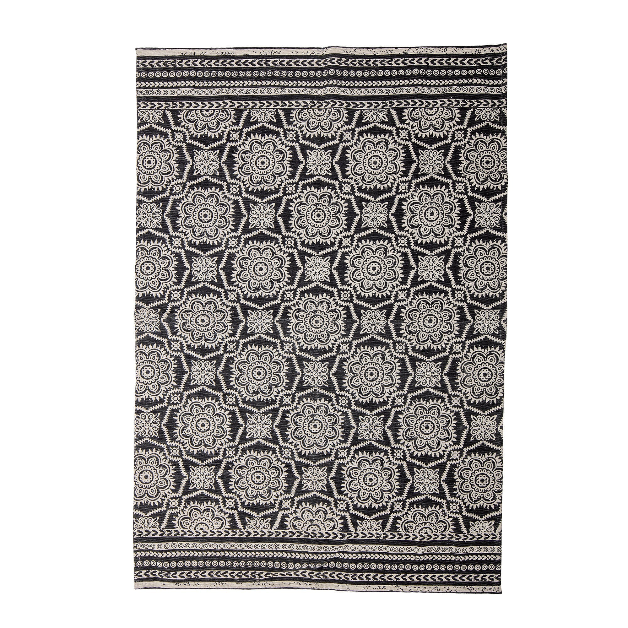 [product_category]-Bloomingville Aco Rug, Black, Cotton-Bloomingville-5711173268399-82050946-BLO-2