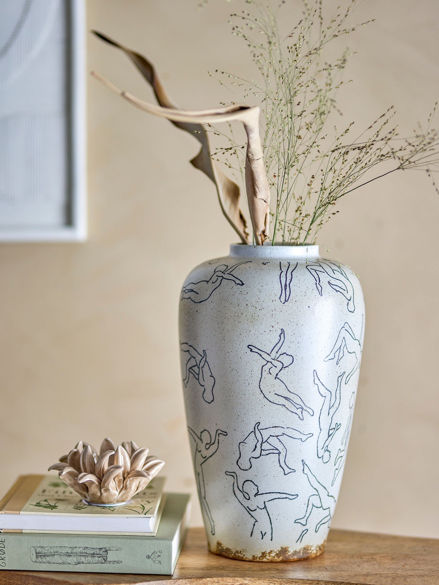 [product_category]-Bloomingville Adah Vase, Nature, Stoneware-Bloomingville-5711173326143-82058559-BLO-3