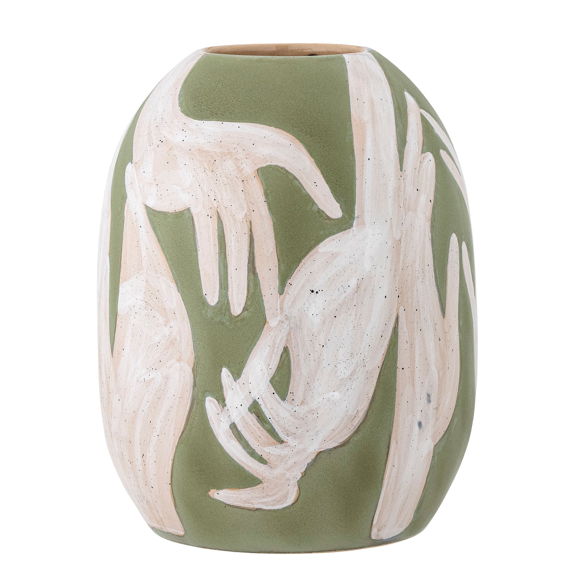 [product_category]-Bloomingville Adalena Vase, Green, Stoneware-Bloomingville-5711173326174-82060824-BLO-2