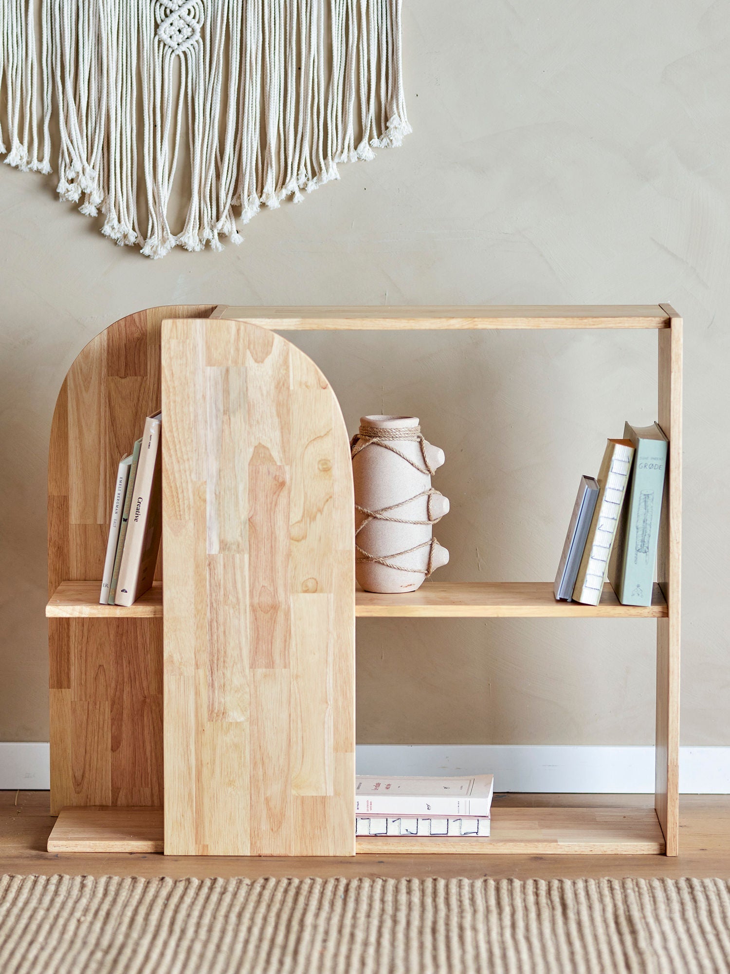 [product_category]-Bloomingville Alec Bookcase, Nature, Rubberwood-Bloomingville-5711173321186-82062065-BLO-5