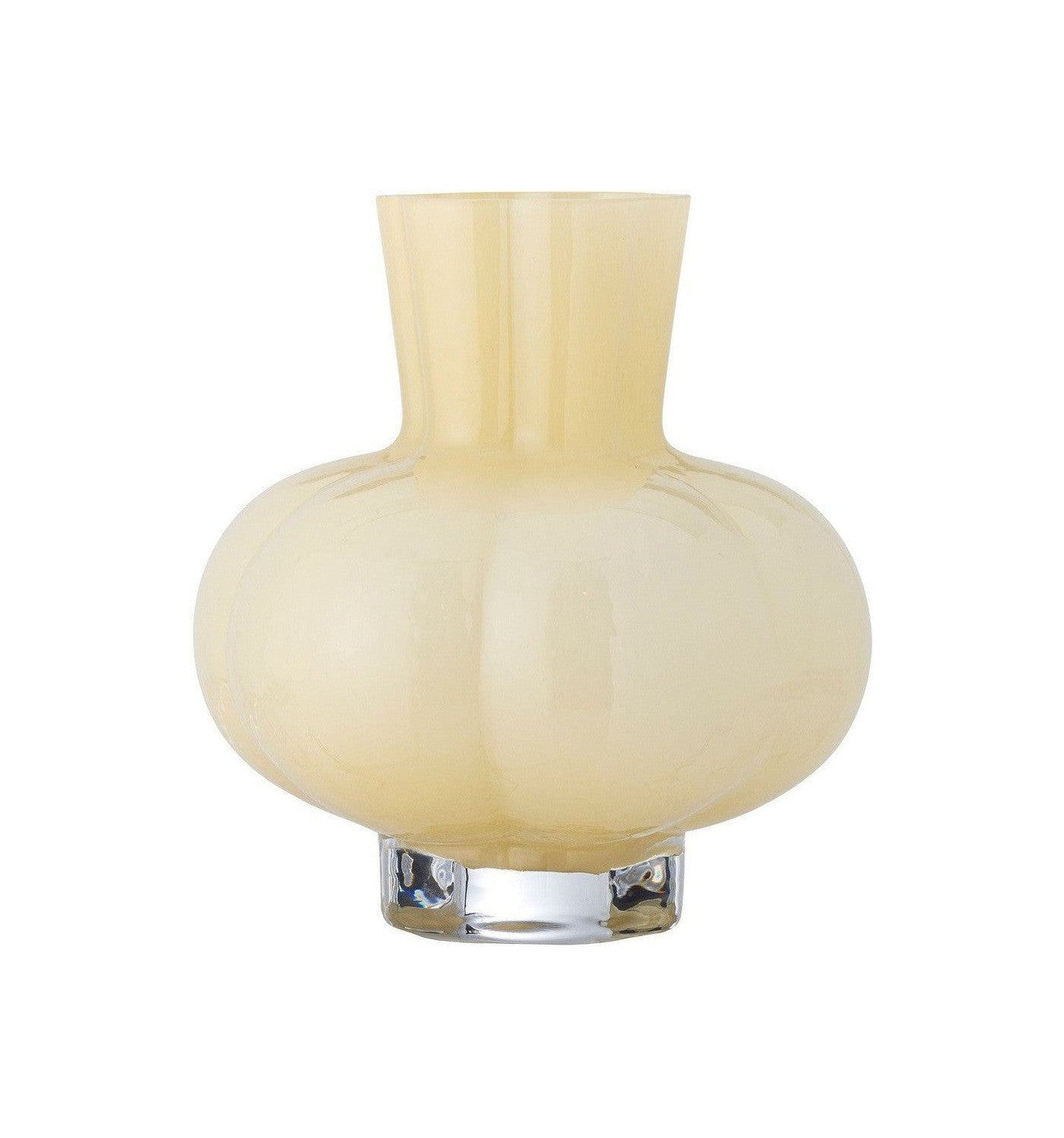 [product_category]-Bloomingville Alyssa Vase, Yellow, Glass-Bloomingville-5711173330751-82061390-BLO-1