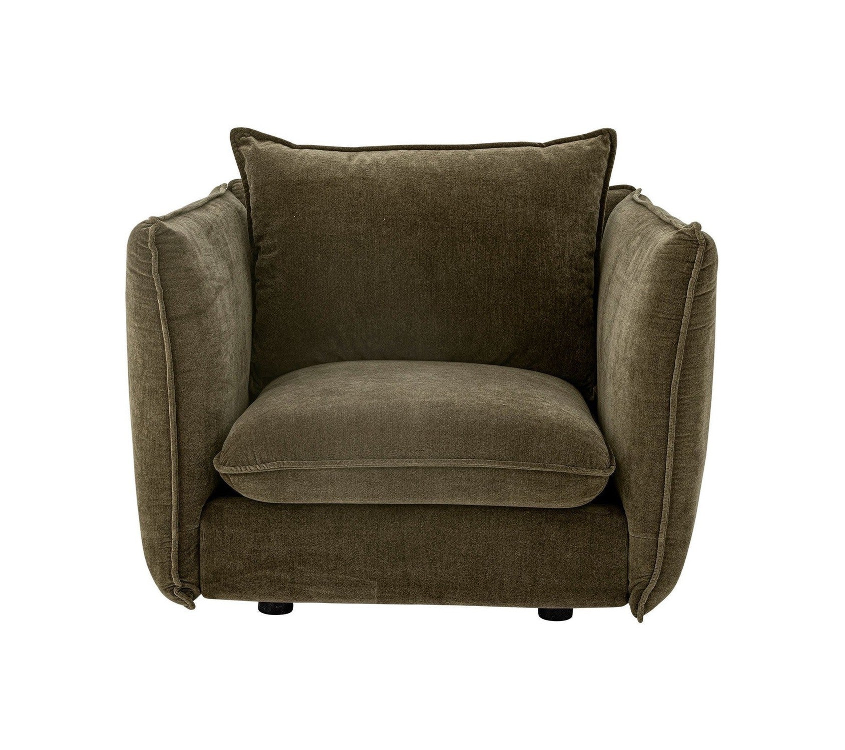 Bloomingville Austin Lounge Chair, grün, recyceltes Polyester