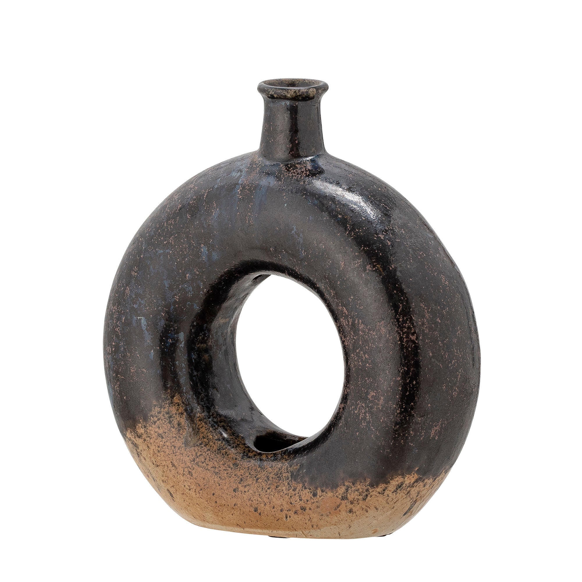 [product_category]-Bloomingville Baldvin Deco Vase, Brown, Stoneware-Bloomingville-5711173250547-82049284-BLO-2