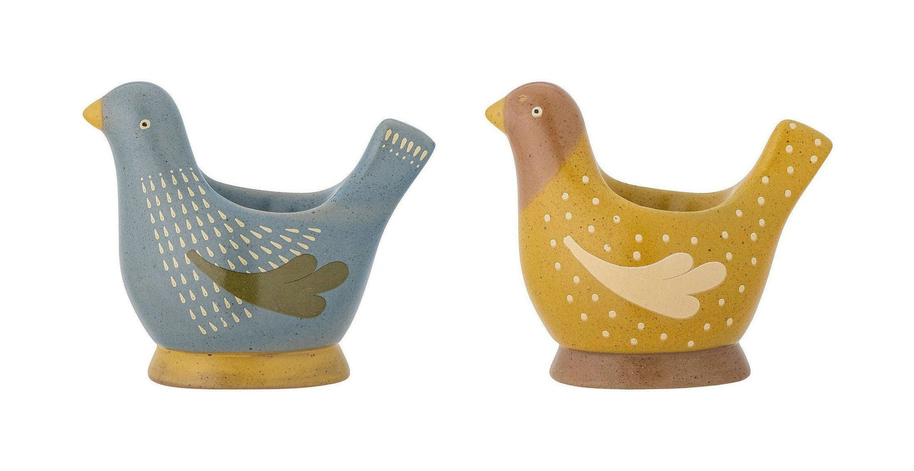 [product_category]-Bloomingville Birdy Egg Cup, Blue, Stoneware-Bloomingville-5711173323555-82062055-BLO-1