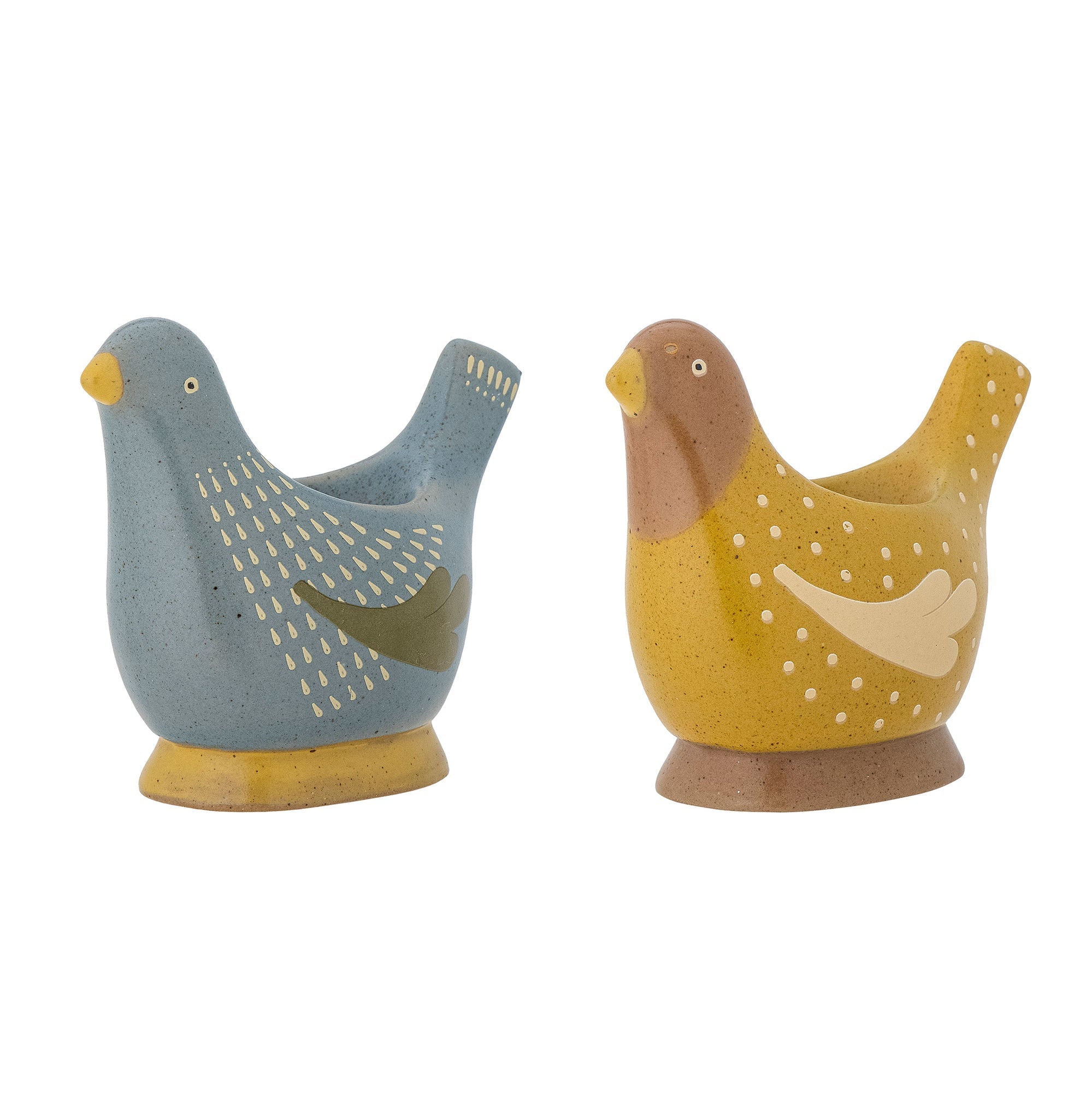 [product_category]-Bloomingville Birdy Egg Cup, Blue, Stoneware-Bloomingville-5711173323555-82062055-BLO-2