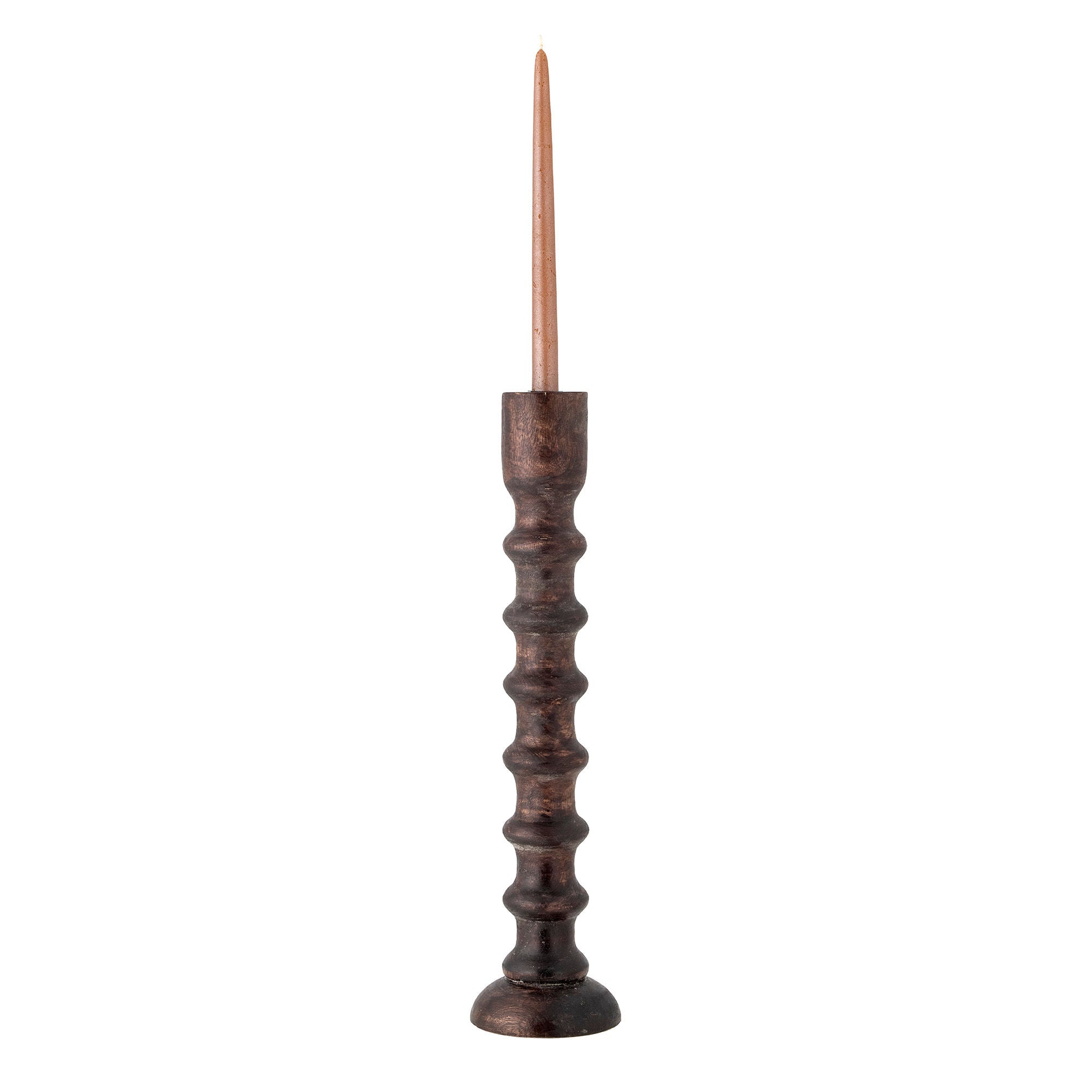 [product_category]-Bloomingville Brenda Candle Holder, Brown, Mango-Bloomingville-5711173314027-82066122-BLO-2