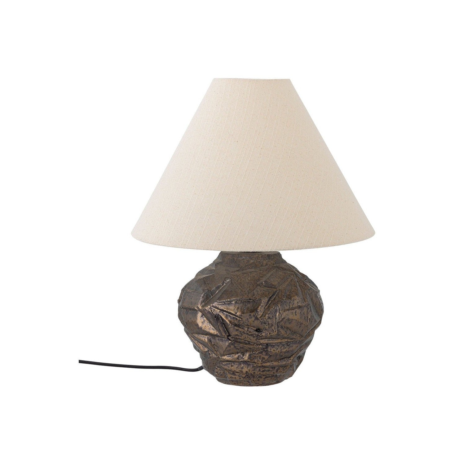Lámpara de mesa de Bloomingville Carolla, marrón, gres