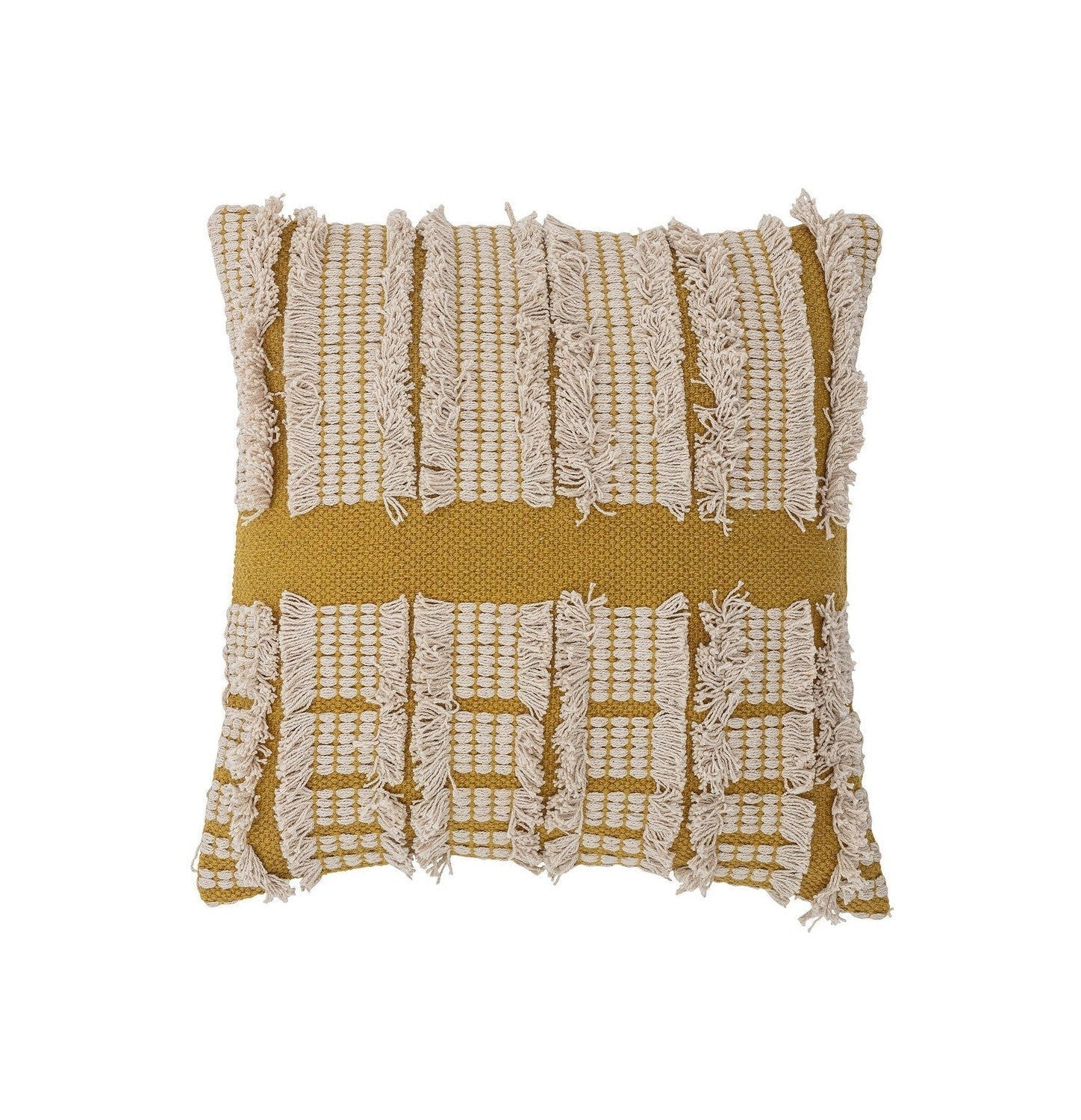 Bloomingville Cea Cushion, Yellow, Cotton