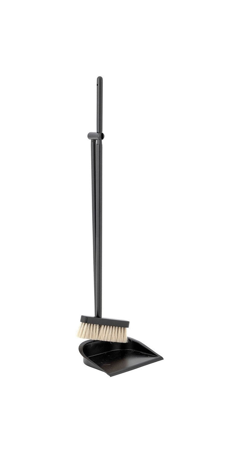 Bloomingville Cleaning Dustpan & Broom, sort, bøg