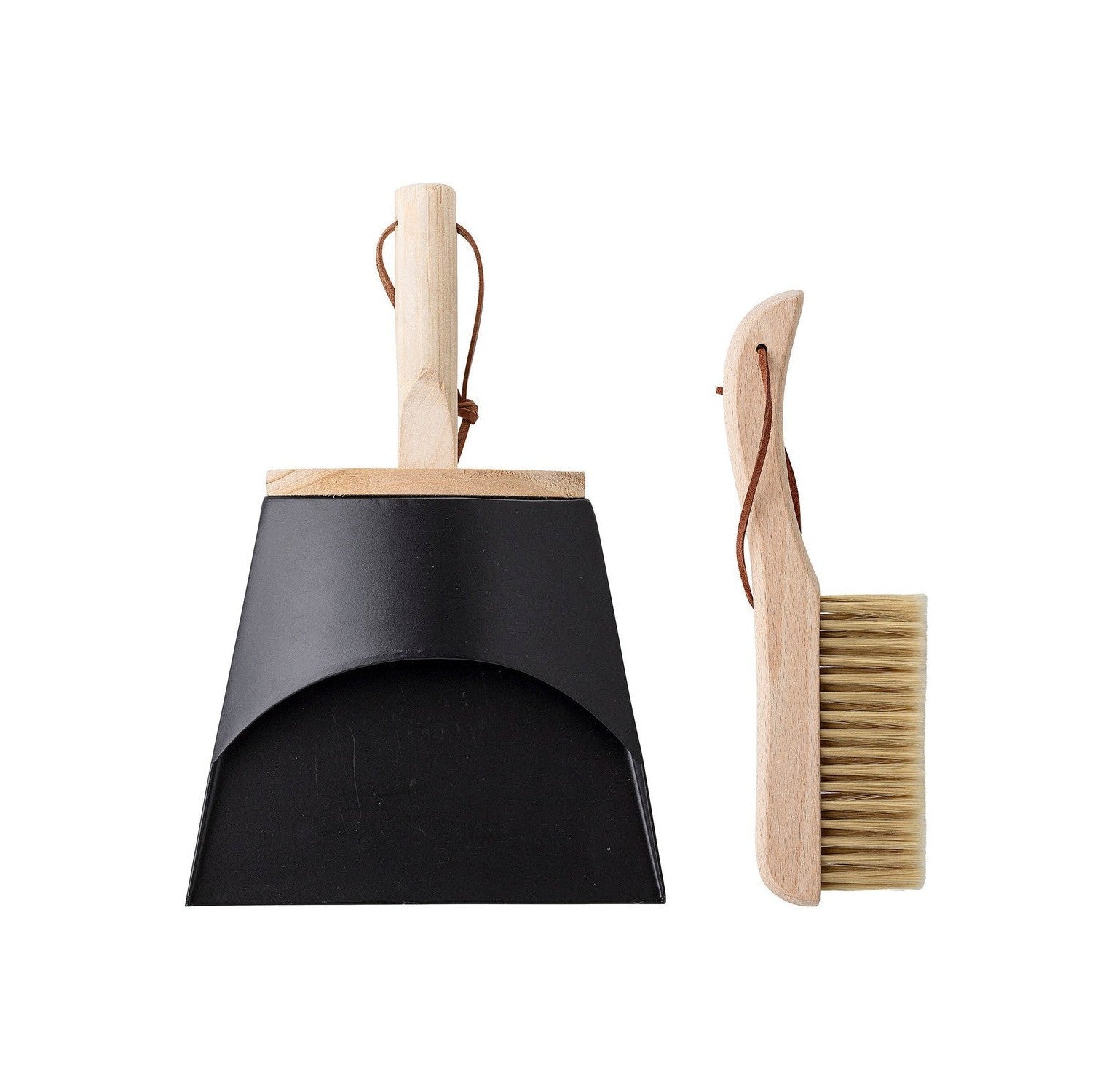 Bloomingville schoonmaken Dustpan & Broom, Nature, Beech