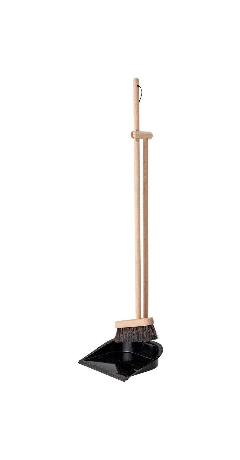 Bloomingville Cleaning Dustpan & Broom, Nature, Beech