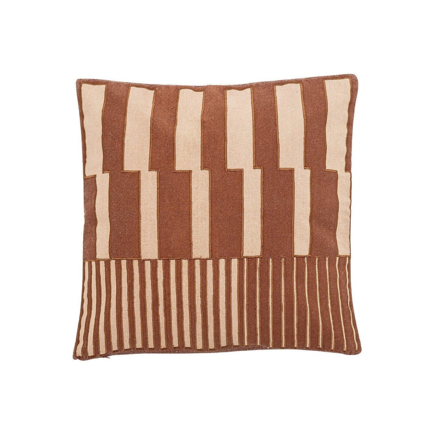 Bloomingville Cowes Cushion, marron, coton Oeko-Tex®