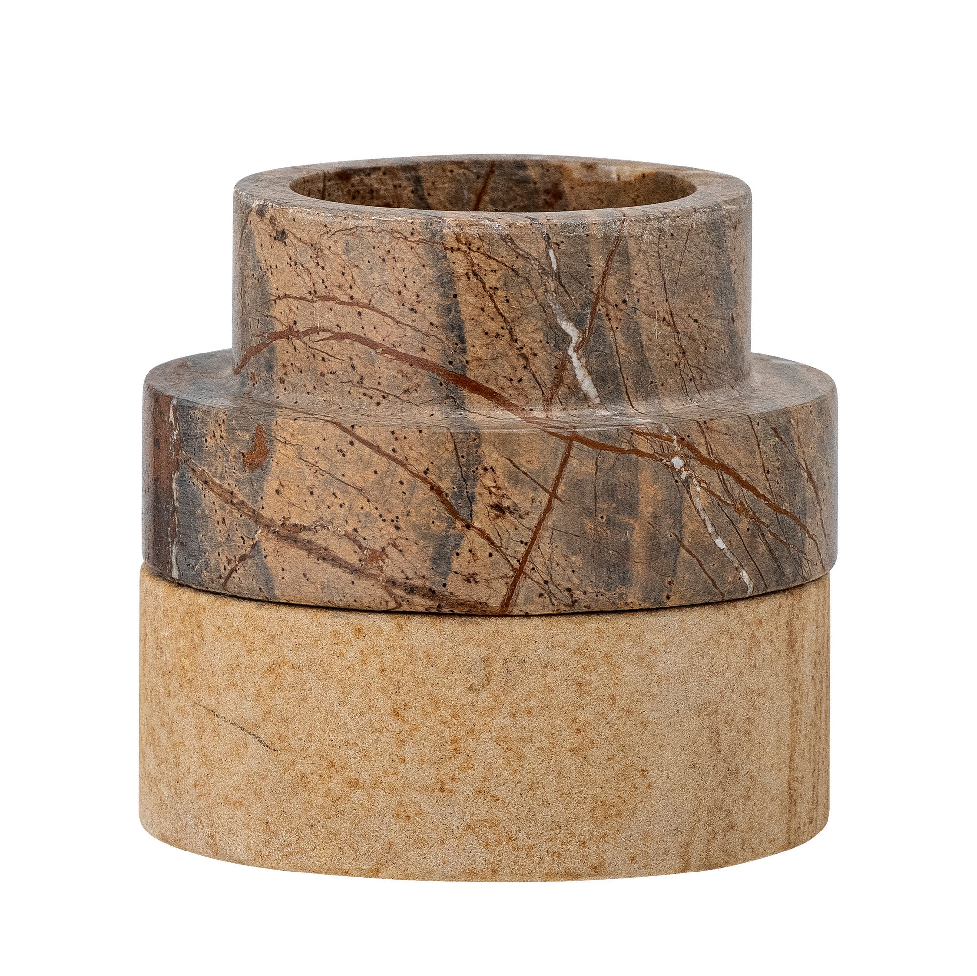 [product_category]-Bloomingville Dalin Votive & Candle Holder, Brown, Sandstone-Bloomingville-5711173299614-82054423-BLO-2