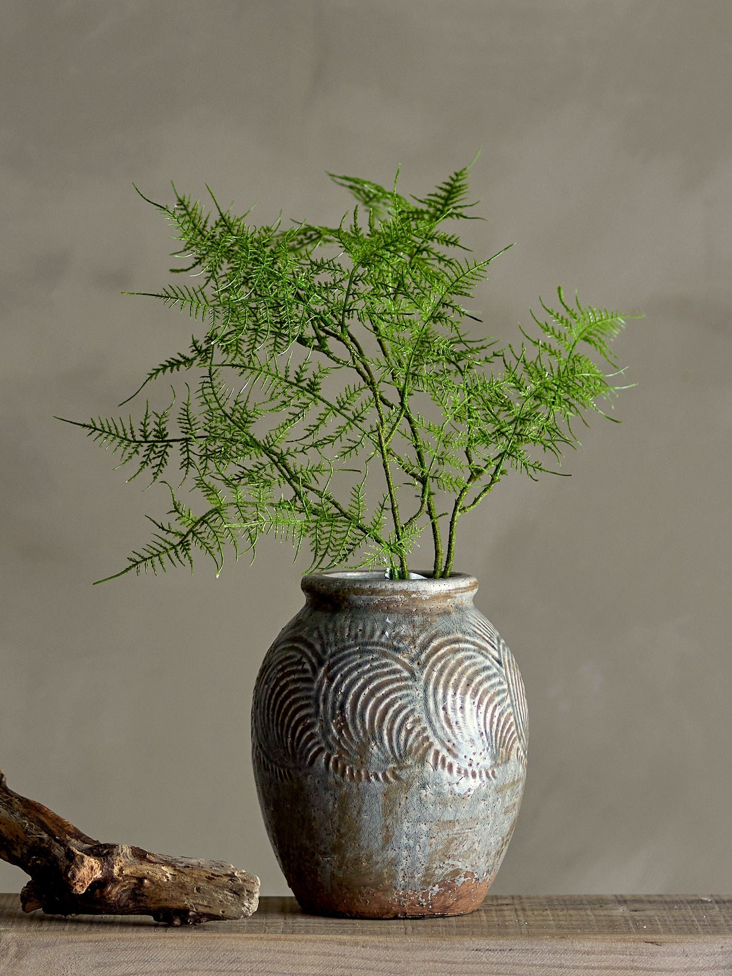 [product_category]-Bloomingville Damian Deco Vase, Green, Terracotta-Bloomingville-5711173300563-82057709-BLO-10