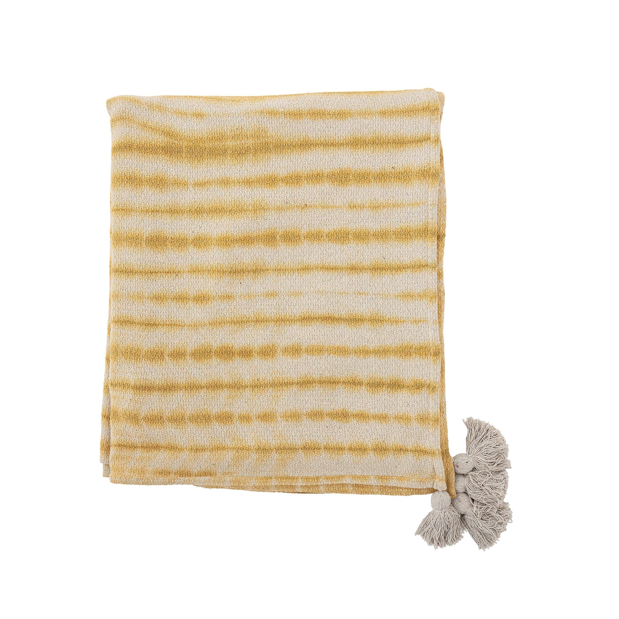 [product_category]-Bloomingville Decia Bedspread, Yellow, Recycled Cotton-Bloomingville-5711173277032-82052407-BLO-2