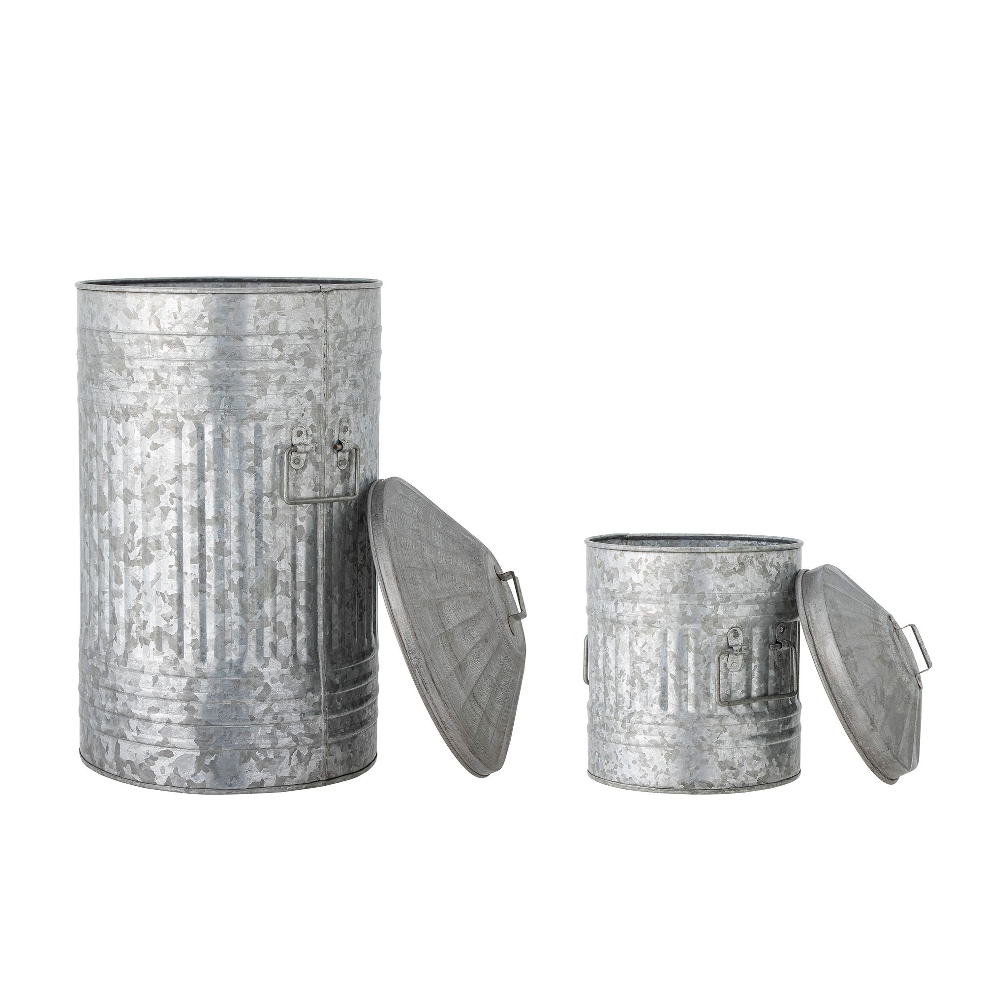 [product_category]-Bloomingville Delina Bucket, Grey, Galvanized Metal-Bloomingville-5711173314195-82066211-BLO-2