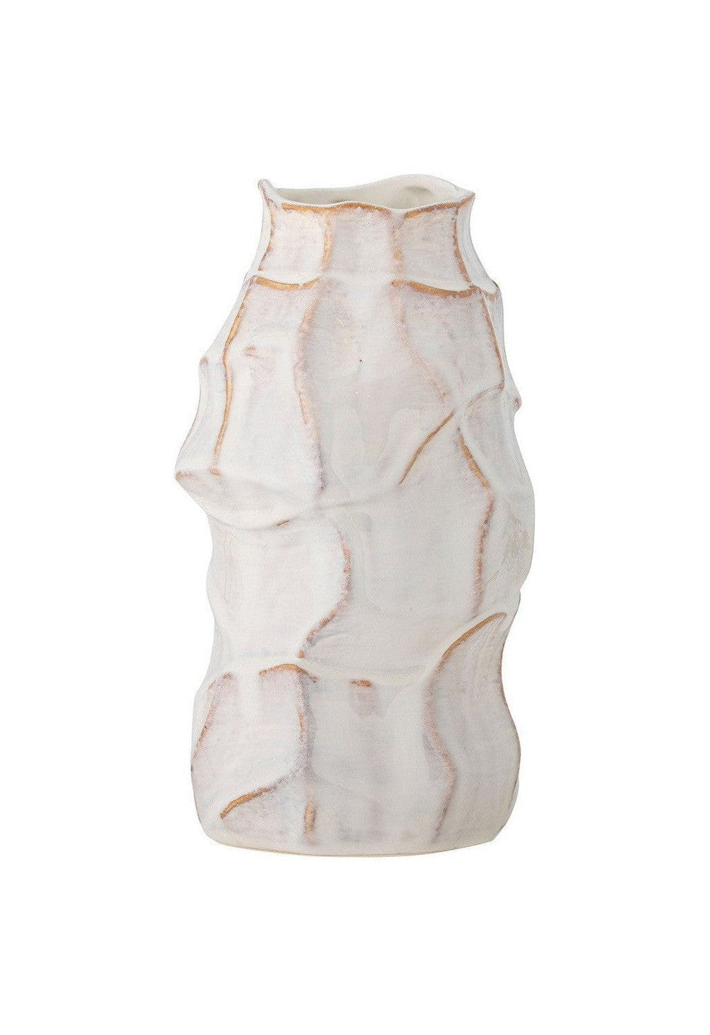 [product_category]-Bloomingville Dolores Vase, White, Stoneware-Bloomingville-5711173332991-82061451-BLO-1