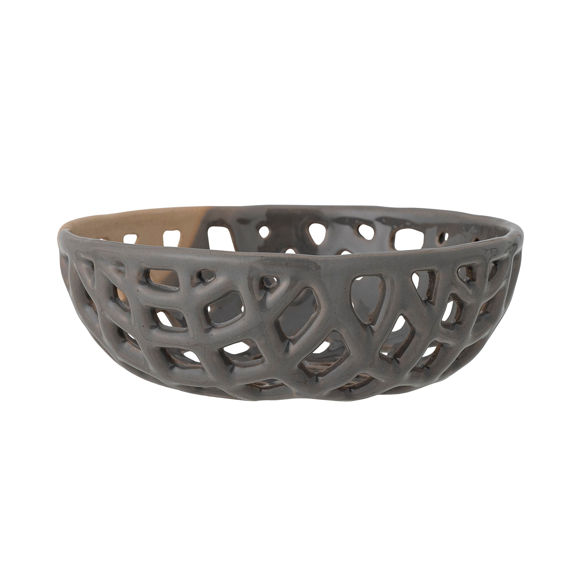 [product_category]-Bloomingville Electra Deco Bowl, Grey, Stoneware-Bloomingville-5711173297795-82057468-BLO-2